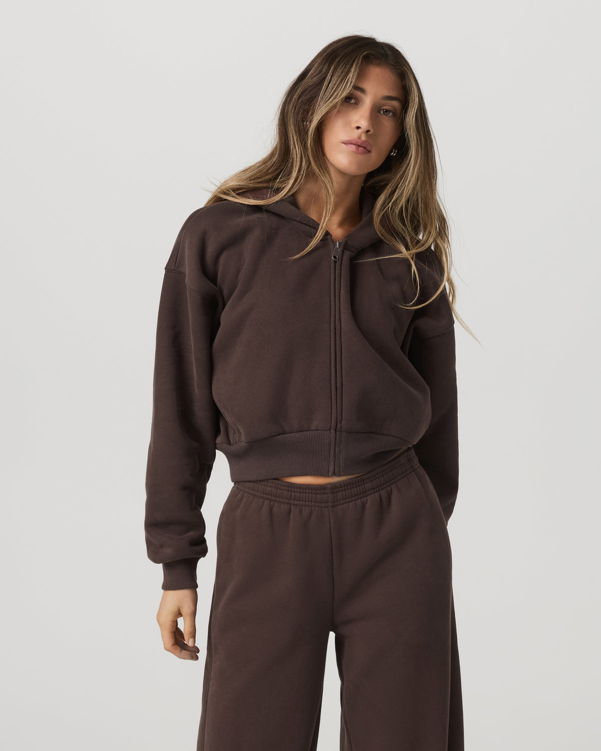 Women Vuori Restore Mini Full Zip Hoodie Women's Java Jacket