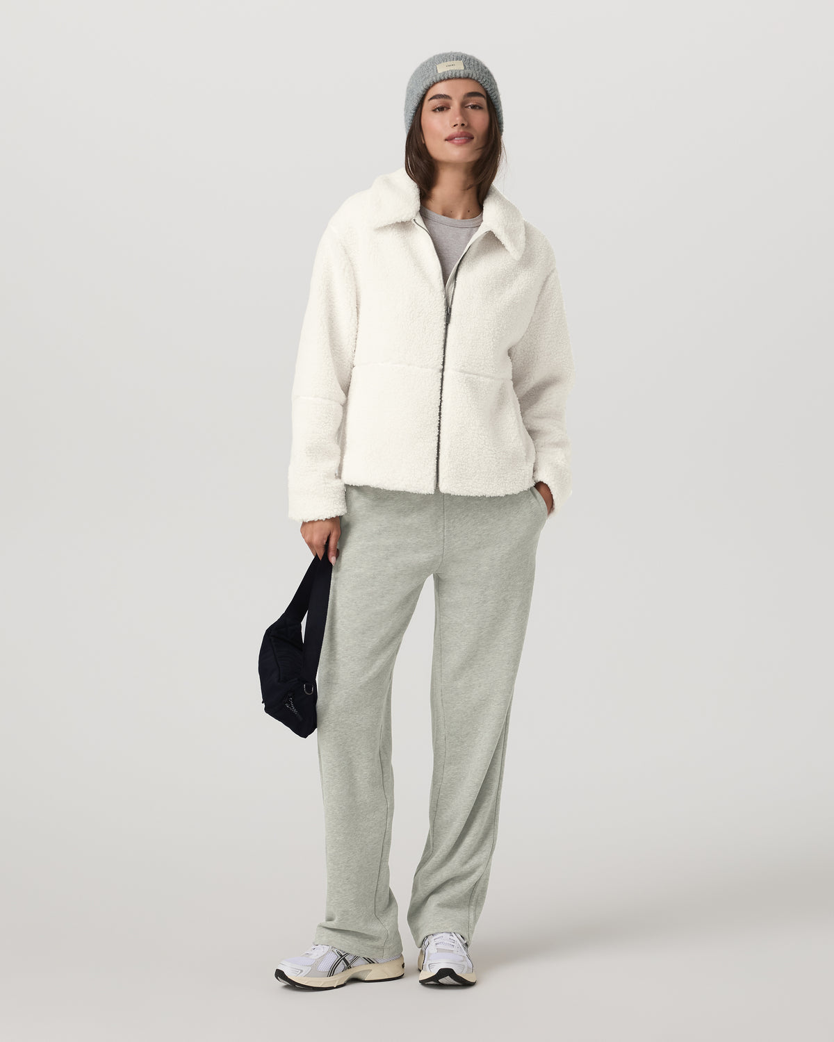 Women Vuori Lou Full Zip Jacket Women's Marshmallow Fleece Jacket