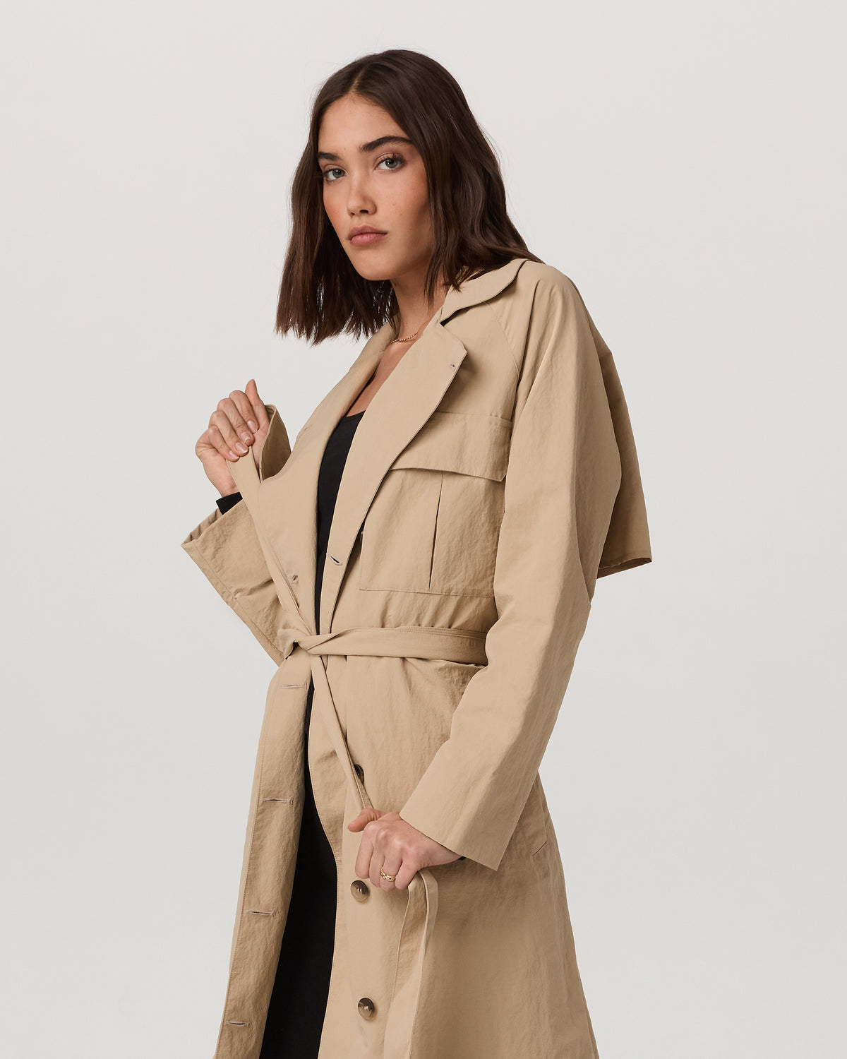 Women Vuori Rhodes Trench Coat Classic Women's Khaki Trench