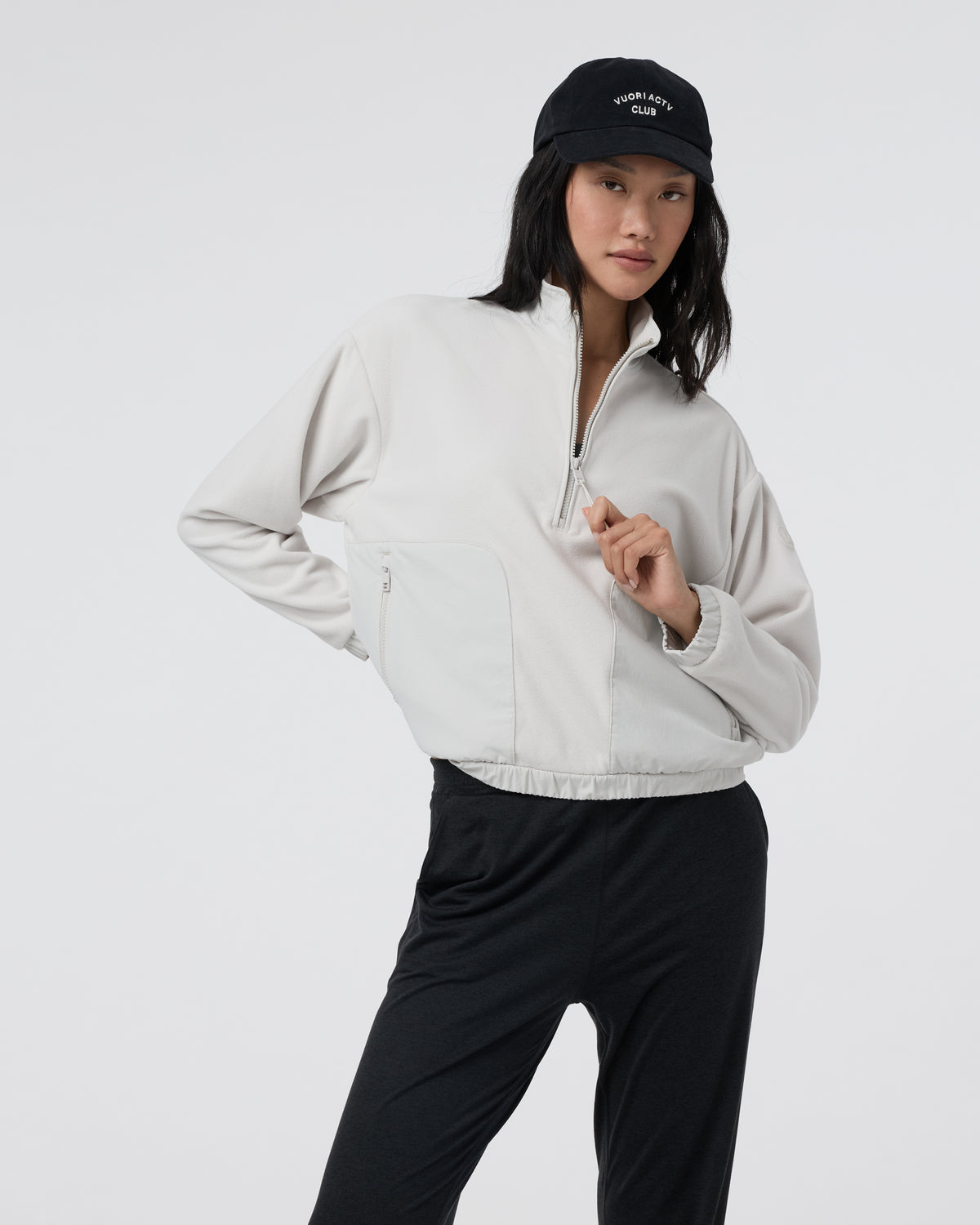Women Vuori Women's Aspen Half Zip Salt Fleece Pullover