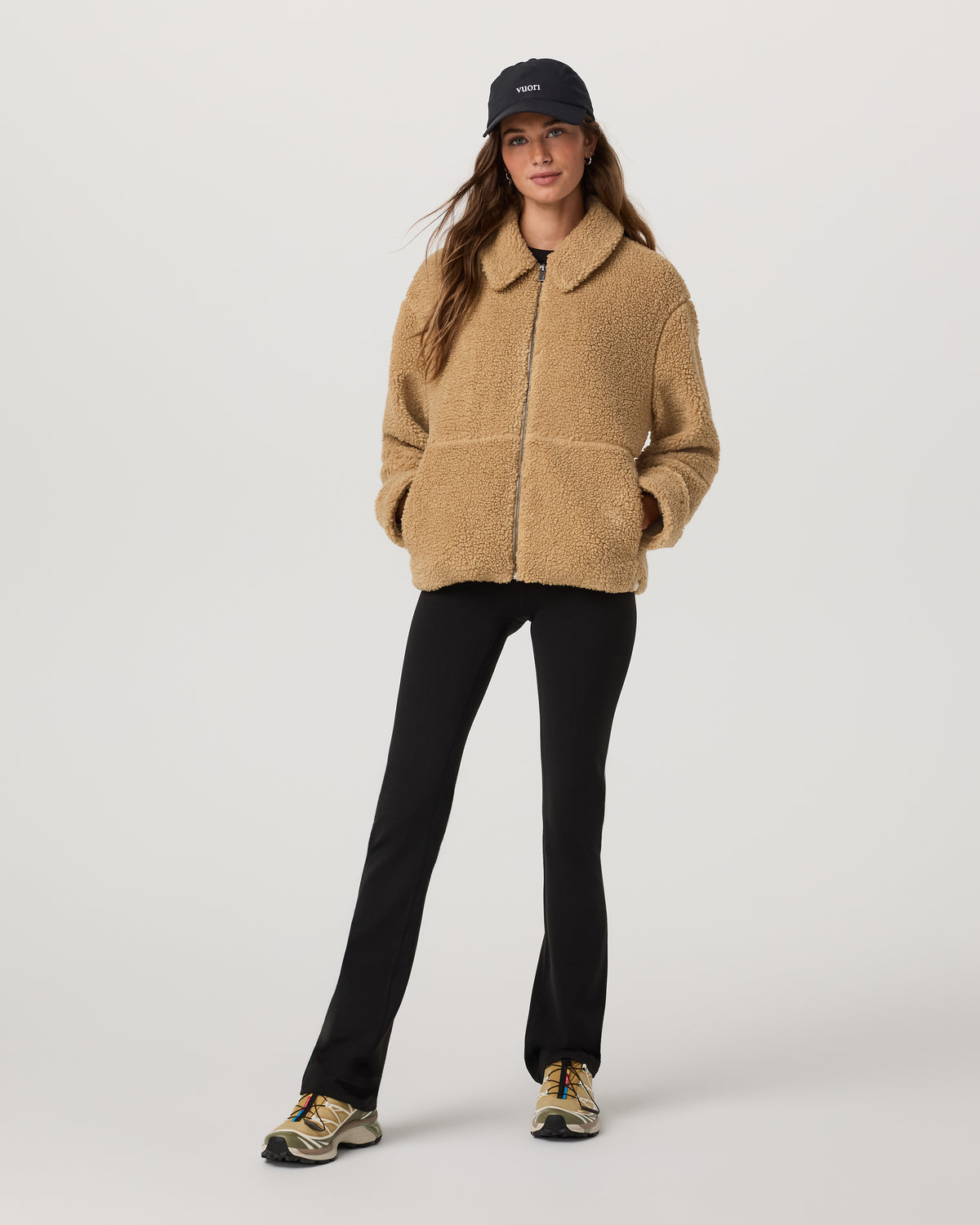 Women Vuori Lou Full Zip Jacket Women's Butterscotch Fleece Jacket