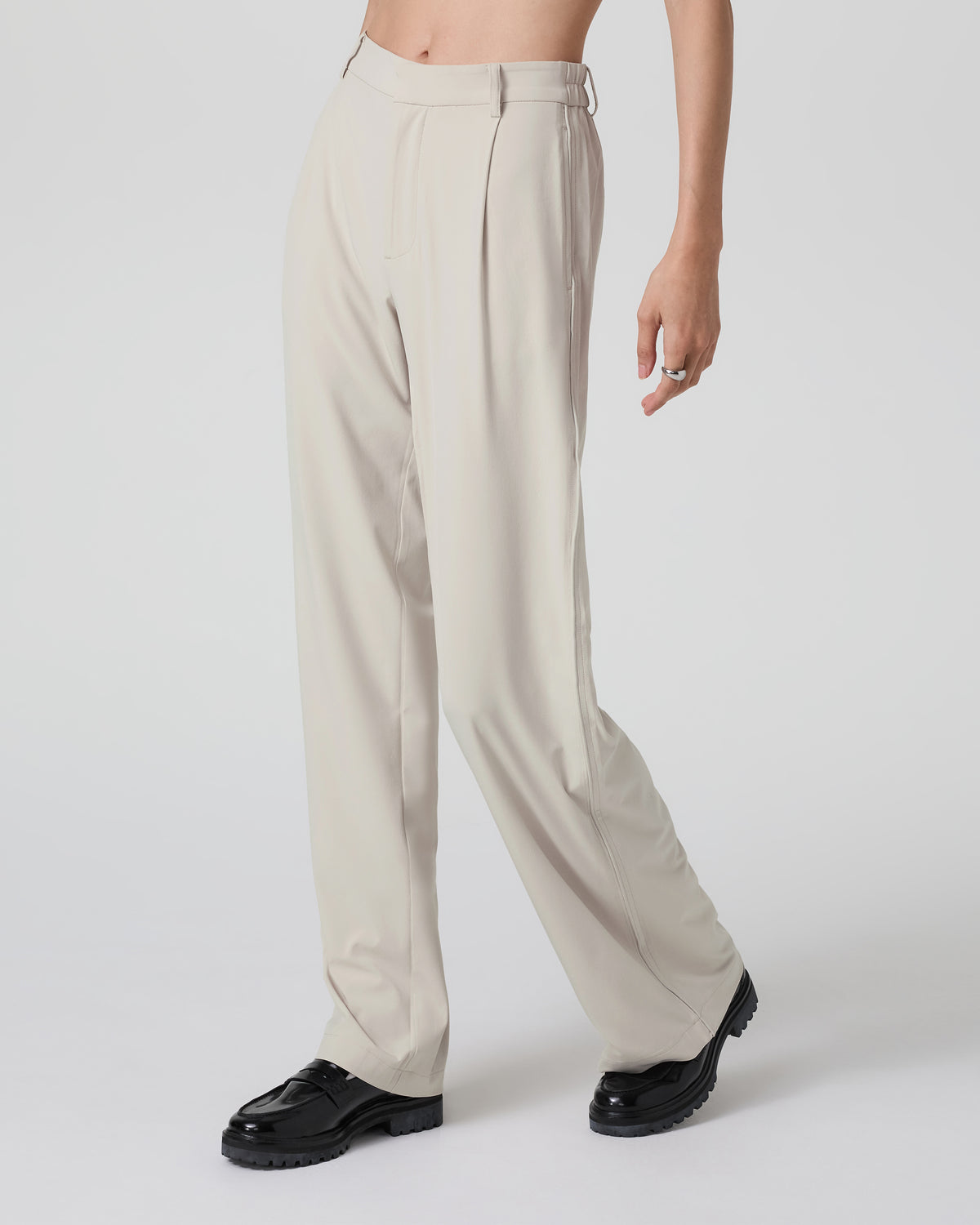 Women Vuori Villa Trouser-Long Mushroom Tailored Pants