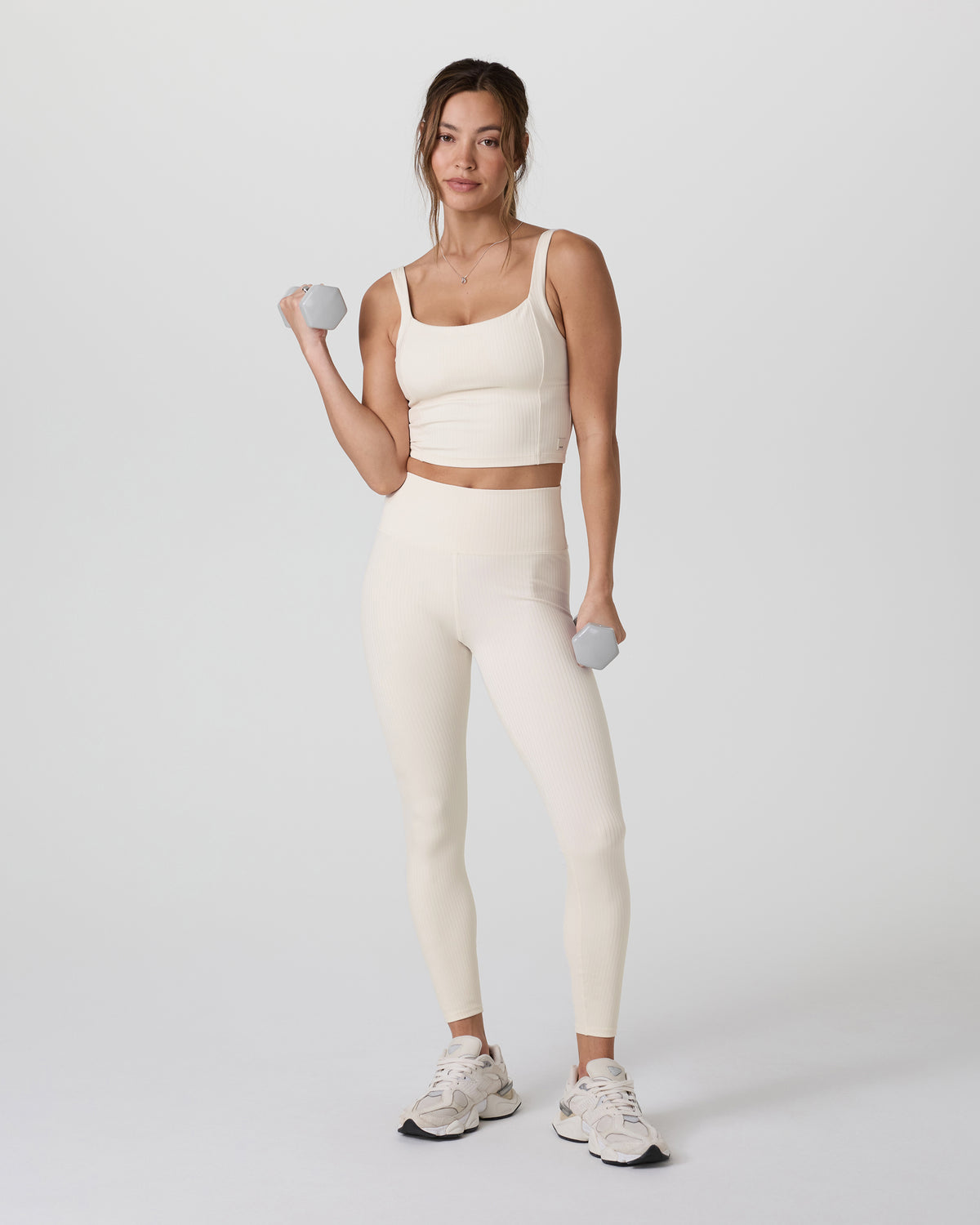 Women Vuori Inversion Rib Legging Marshmallow