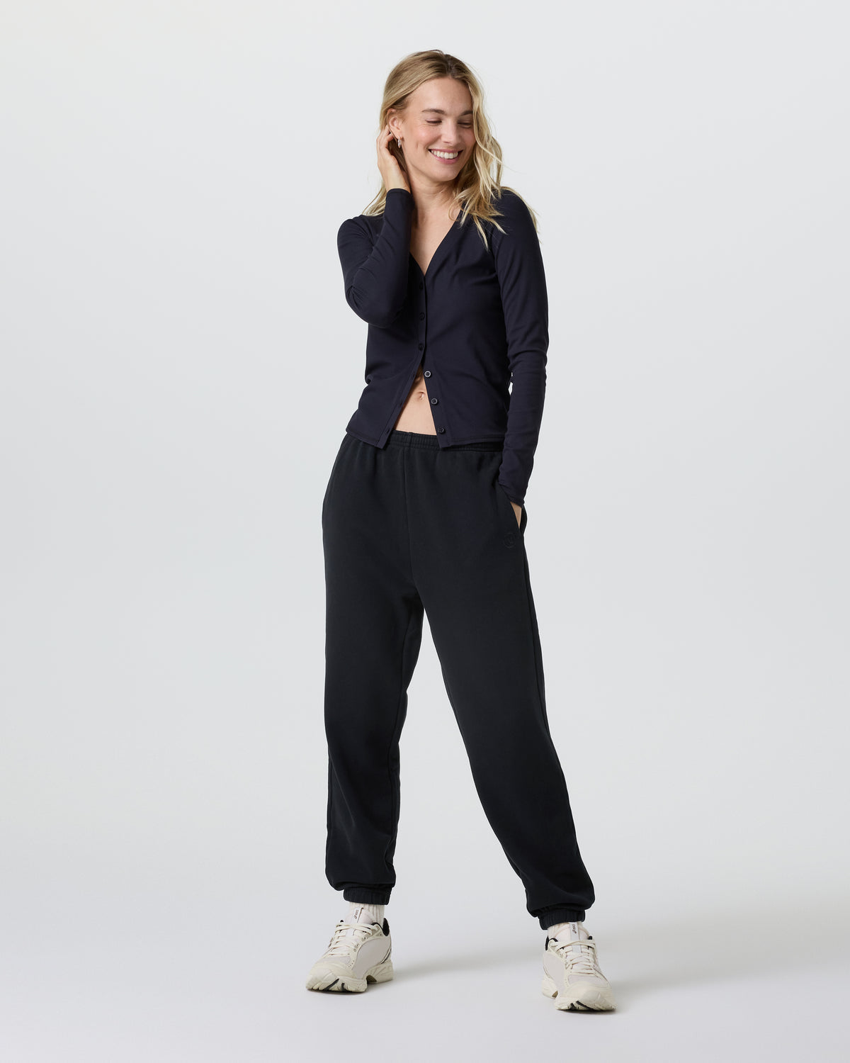 Women Vuori Sedona Sweatpant Women's Black Fleece Sweatpants