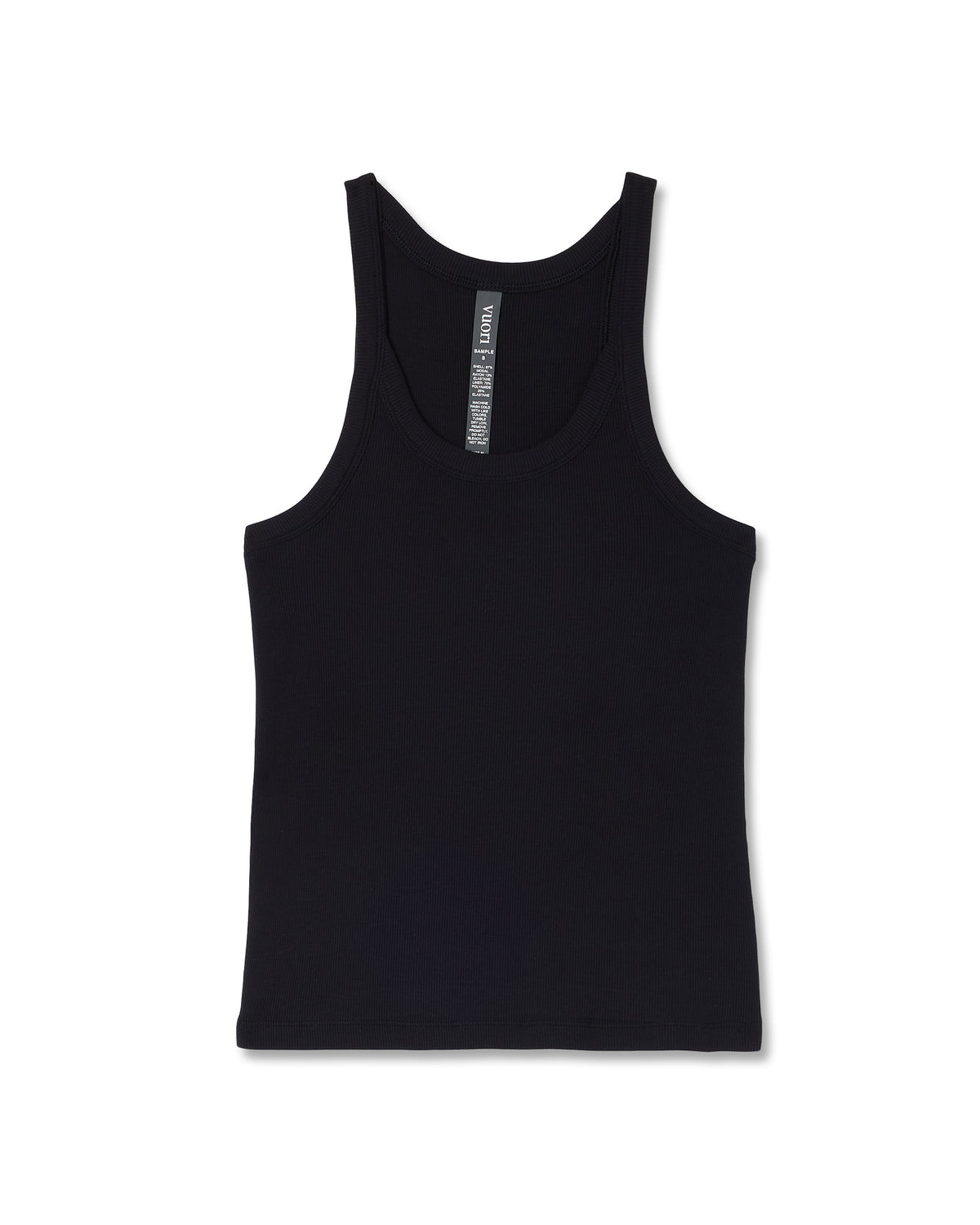 Women|New Vuori Cove Layering Tank Women's Black Rib Knit Tank Top