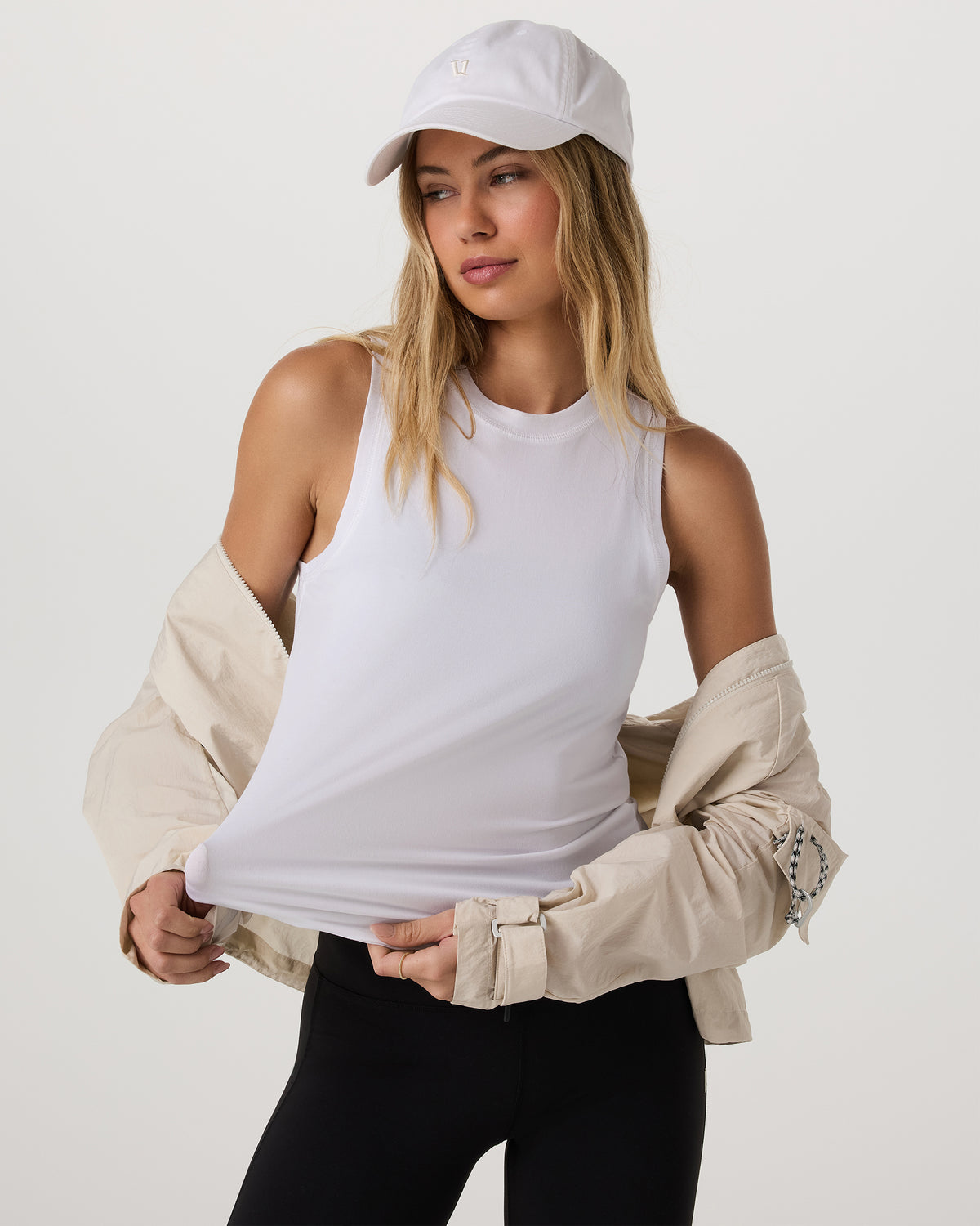 Women Vuori Energy Top Long Women's White Performance Tank Top