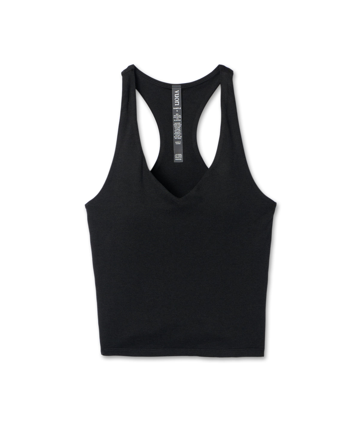 Women Vuori Halo Performance Crop 2.0 Black Heather Tank