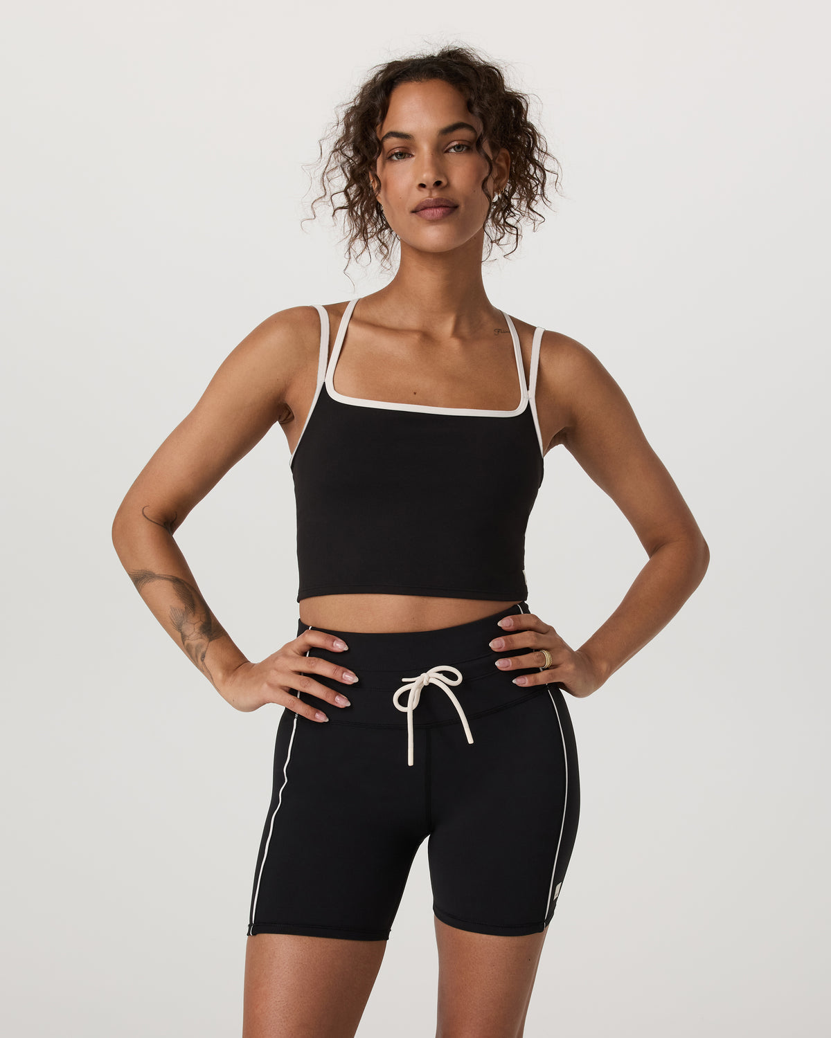 Women Vuori Daily Layered Tank Women's Black Performance Top