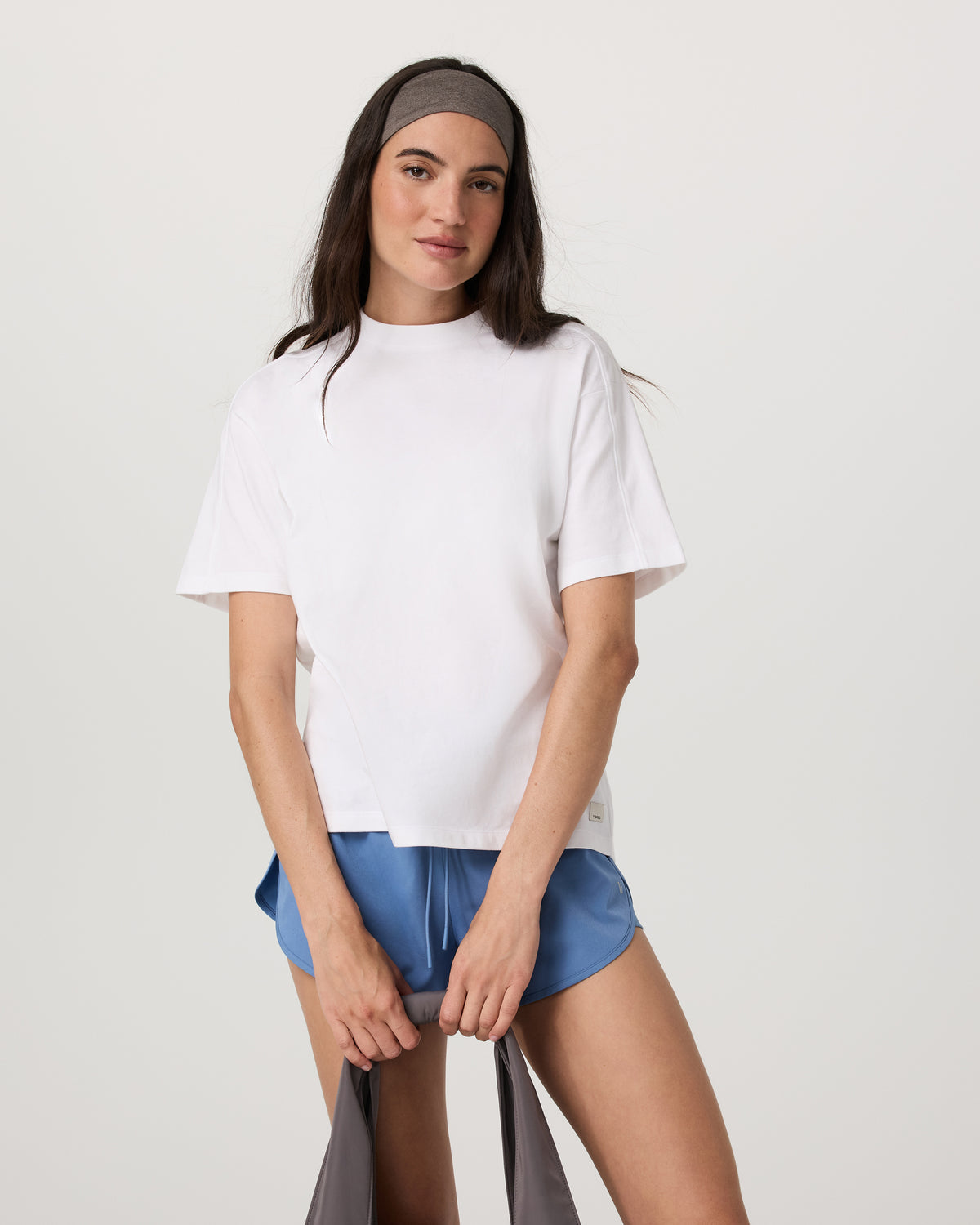 Women Vuori Short Sleeve Heavyweight Oversized Cotton Tee White