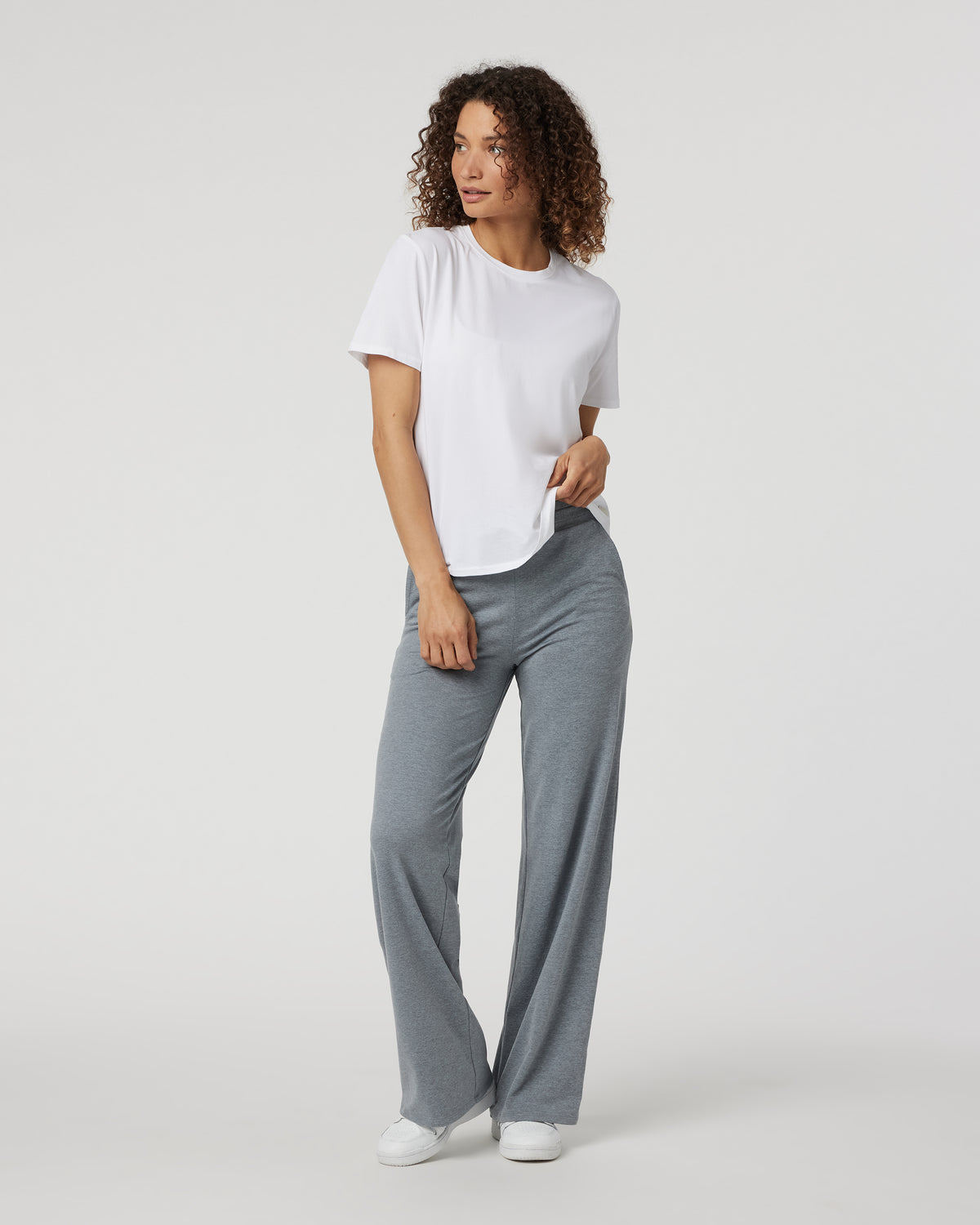 Women Vuori Feather Tee Women's White Lightweight Tee