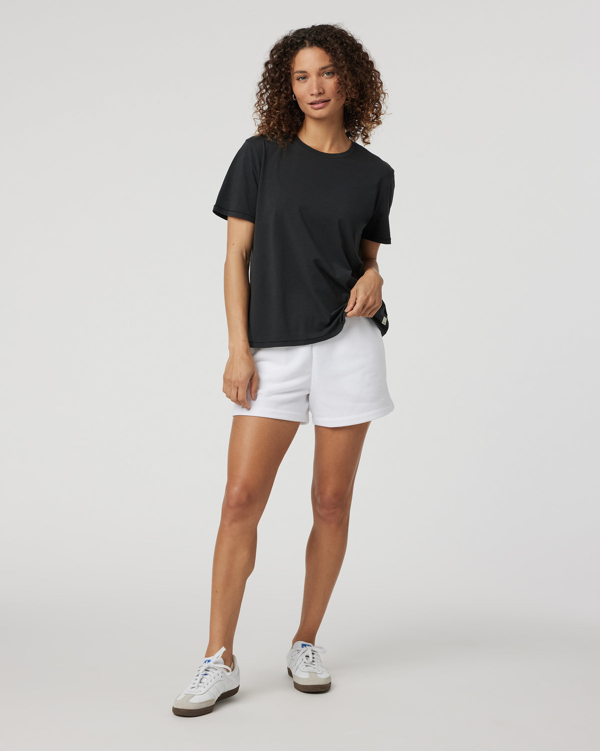 Women Vuori Feather Tee Women's Washed Black Tee