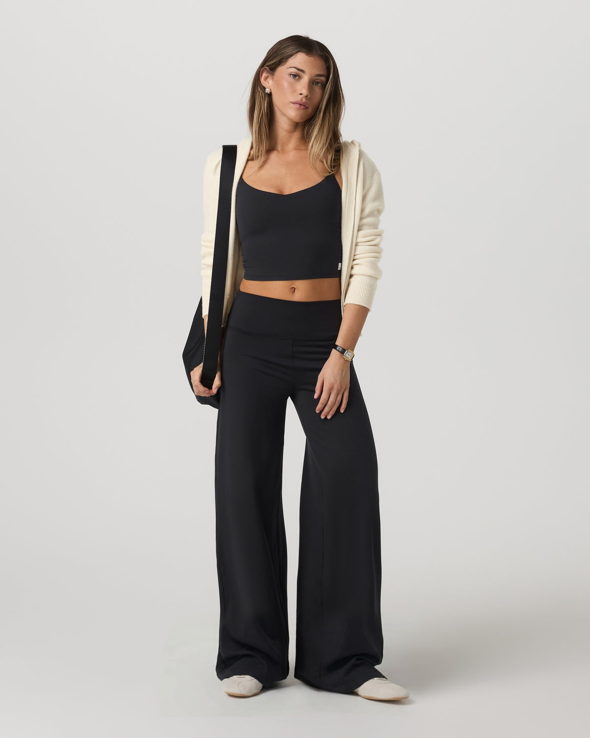 Women|New Vuori Halo Easy Wideleg Pant Women's Solid Black Wideleg Pants