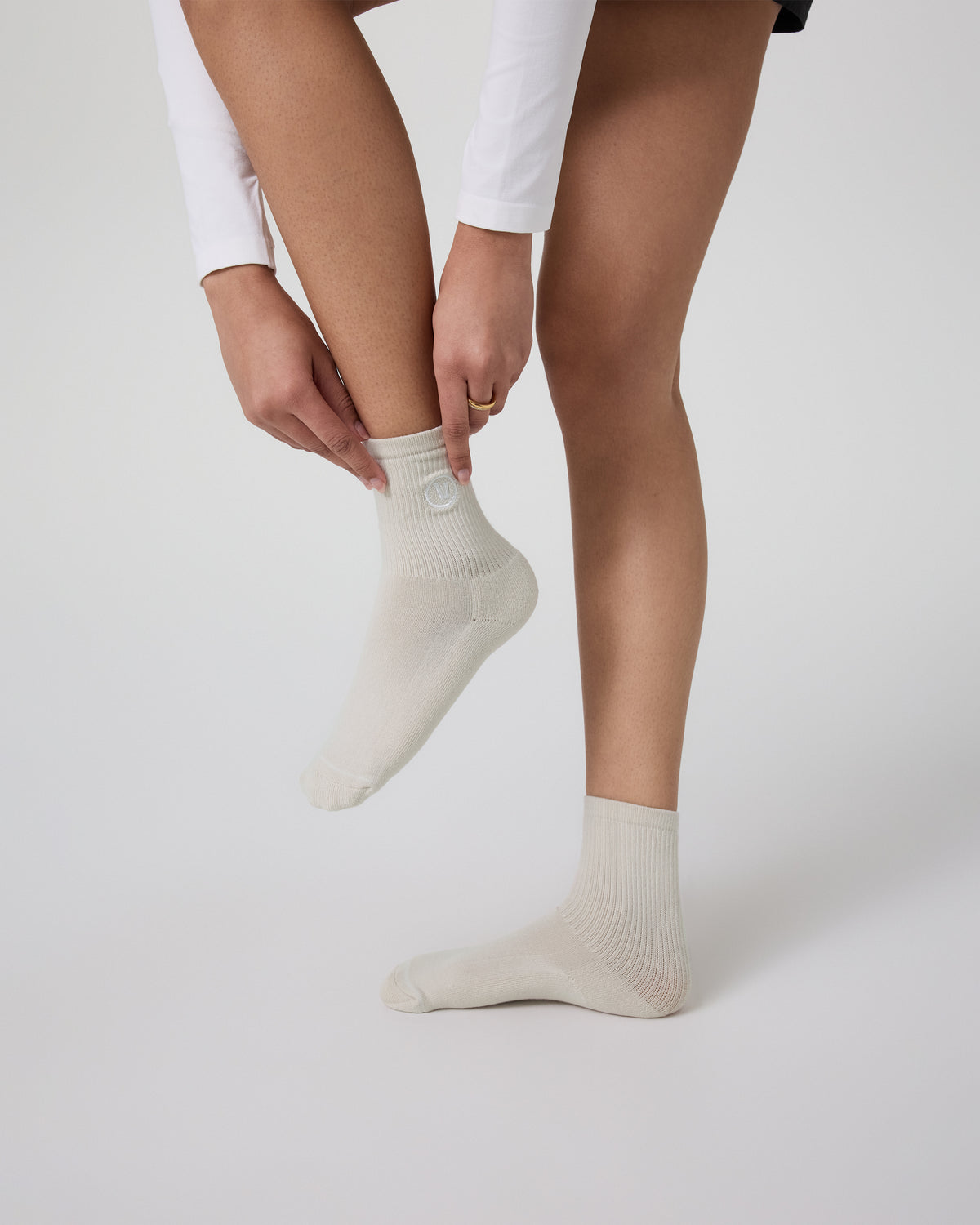 Women|Men|Accessories Vuori Half Crew Sock Salt Heather