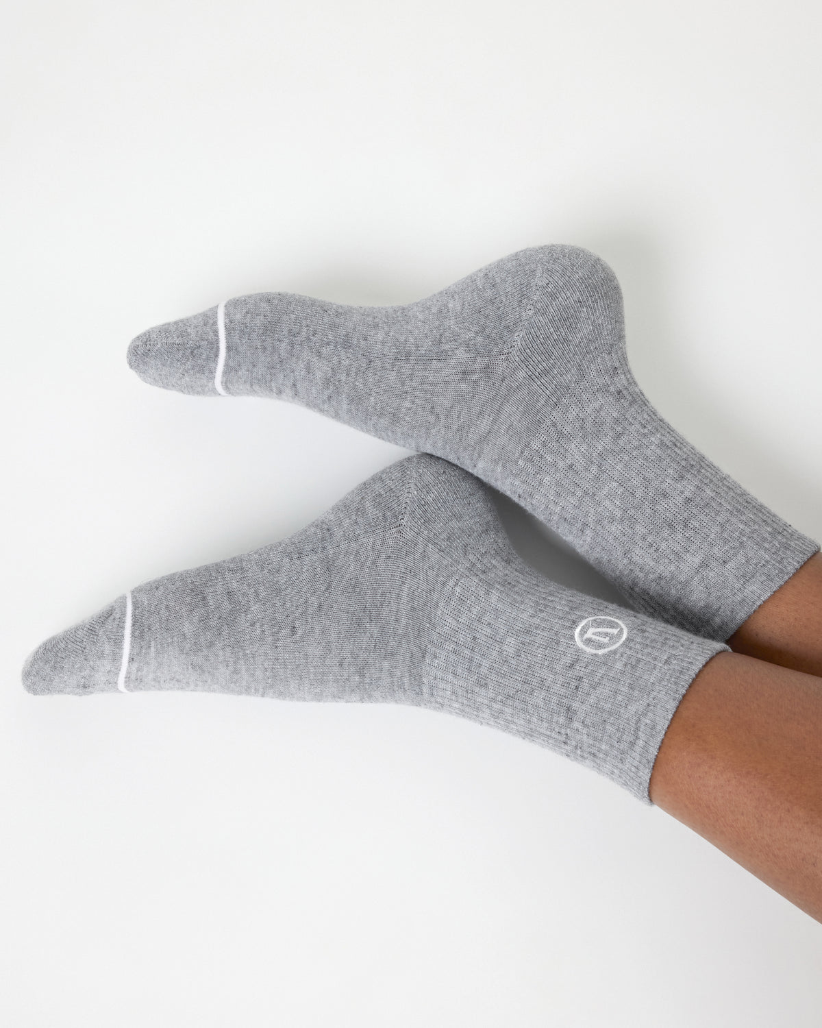 Women|Men|Accessories|New Vuori Half Crew Sock 2.0 Light Heather Grey Performance Socks