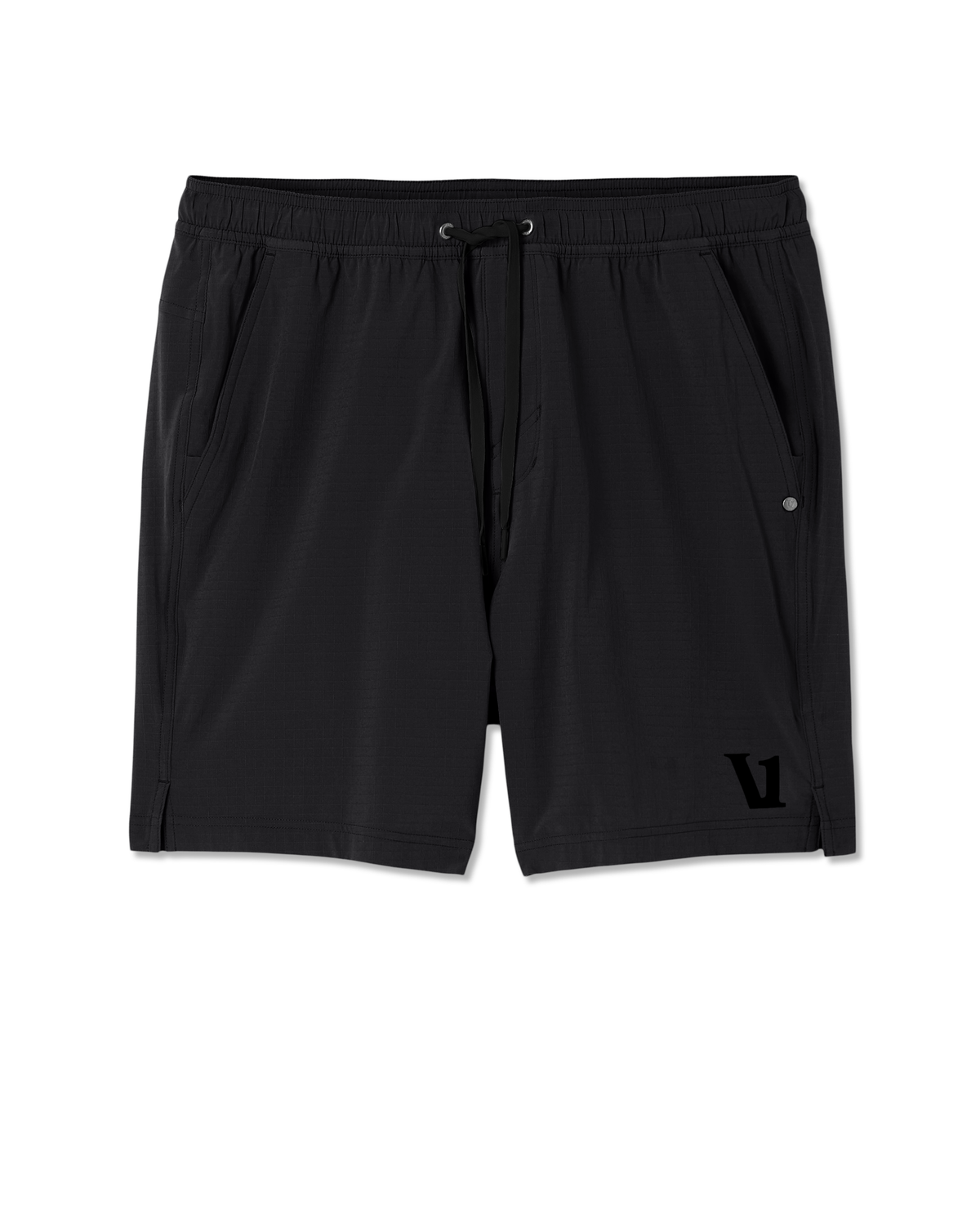 Men Vuori HardKore Short Lined 7" Men's Black Performance Shorts