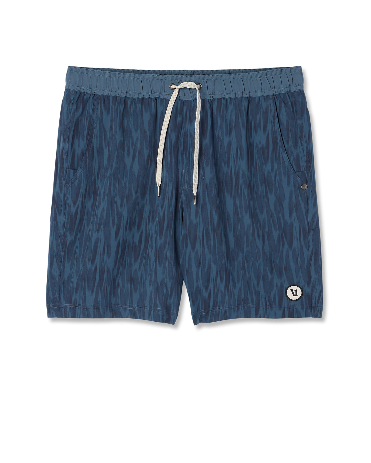 Men Vuori Kore Short Lined 7" Men's Shorts in Blue Sea Pampas