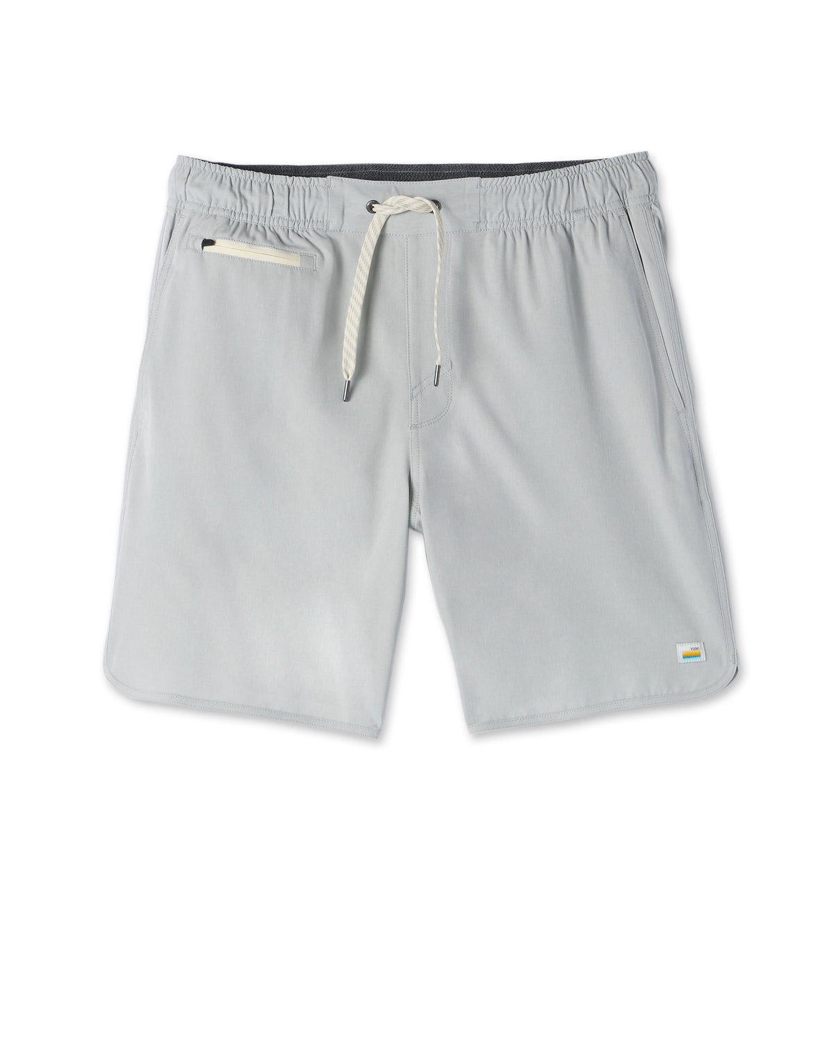 Men Vuori Banks Short Sky Grey Linen Texture Active Shorts