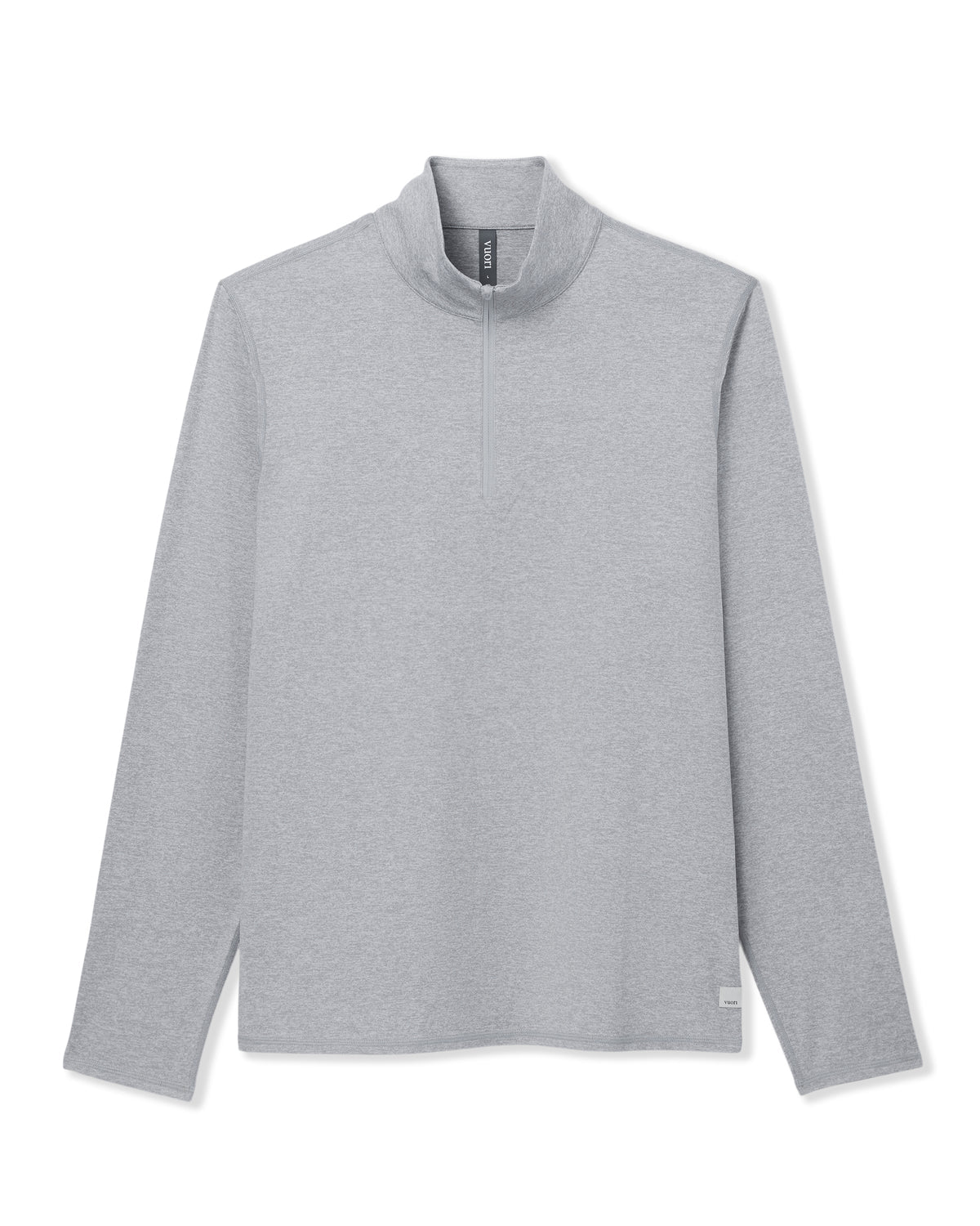 Men Vuori Ponto Half Zip Mock Neck Light Heather Grey
