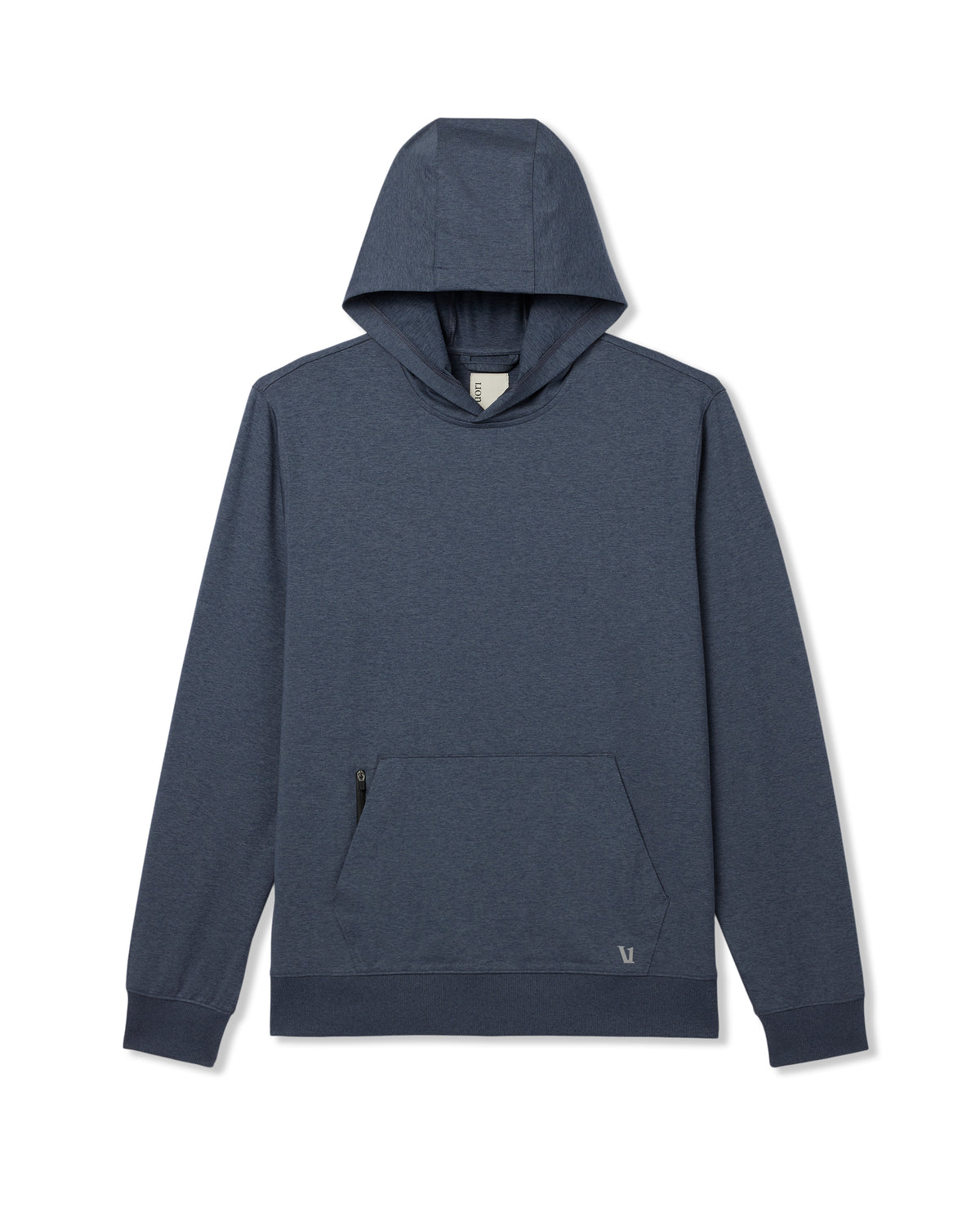 Men Vuori Sunday Hoodie 2.0 Men's Azure Heather Athletic Hoodie