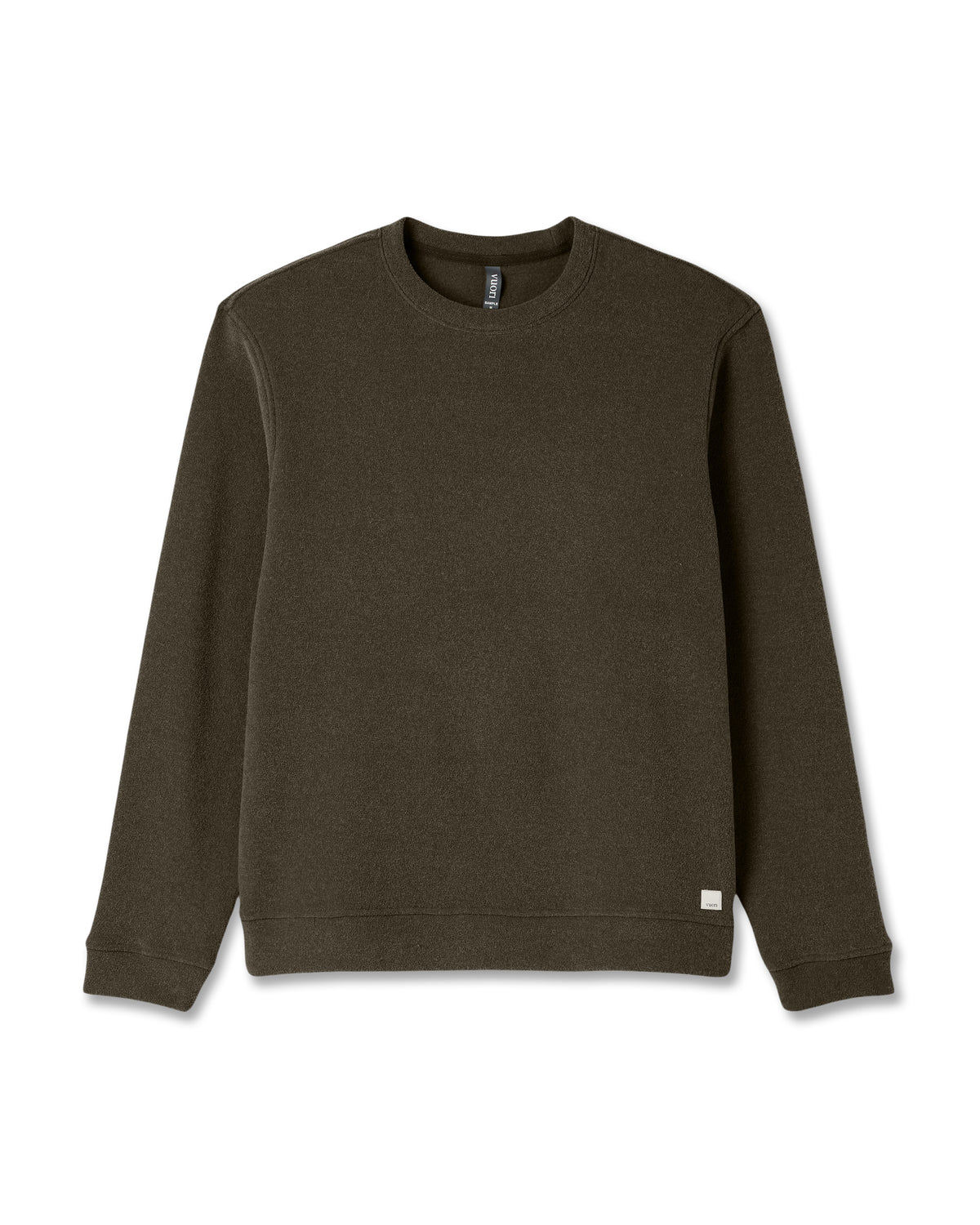 Men Vuori Beach Fleece Crew Men's Dark Oregano Heather Sweatshirt