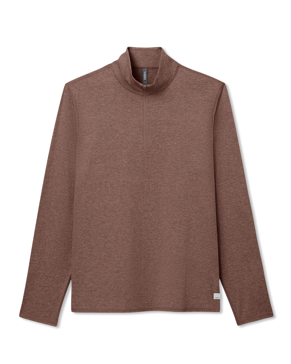 Men Vuori Ponto Half Zip Mock Neck Men's Sable Heather Layer