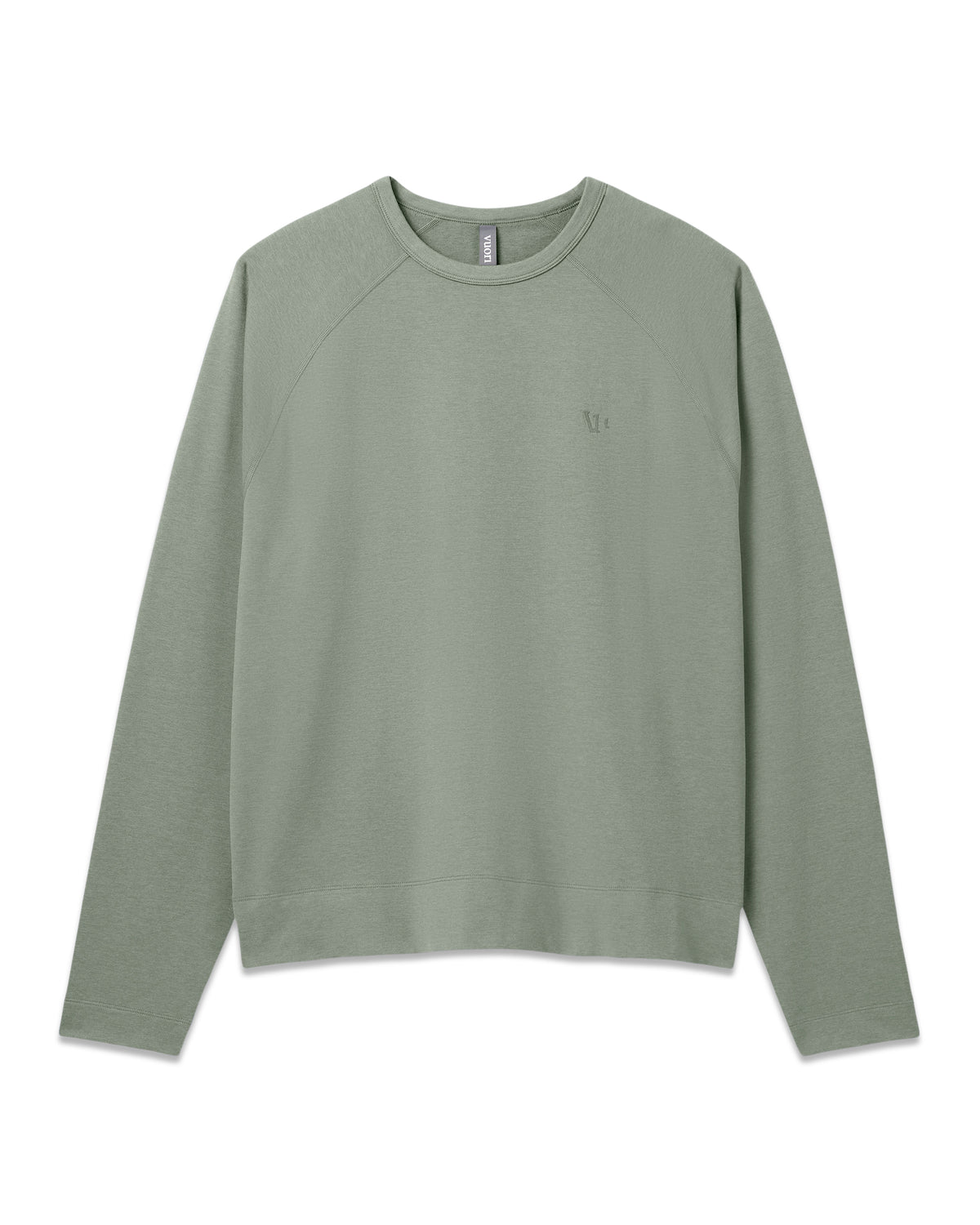 Men Vuori Men's Coronado Crew - Relaxed Fit Light Oregano Heather