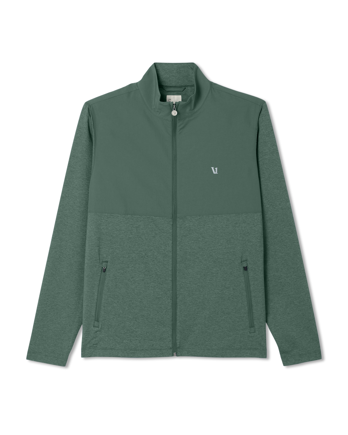 Men Vuori Men's Sunday Element Track Jacket Agate Green Heather