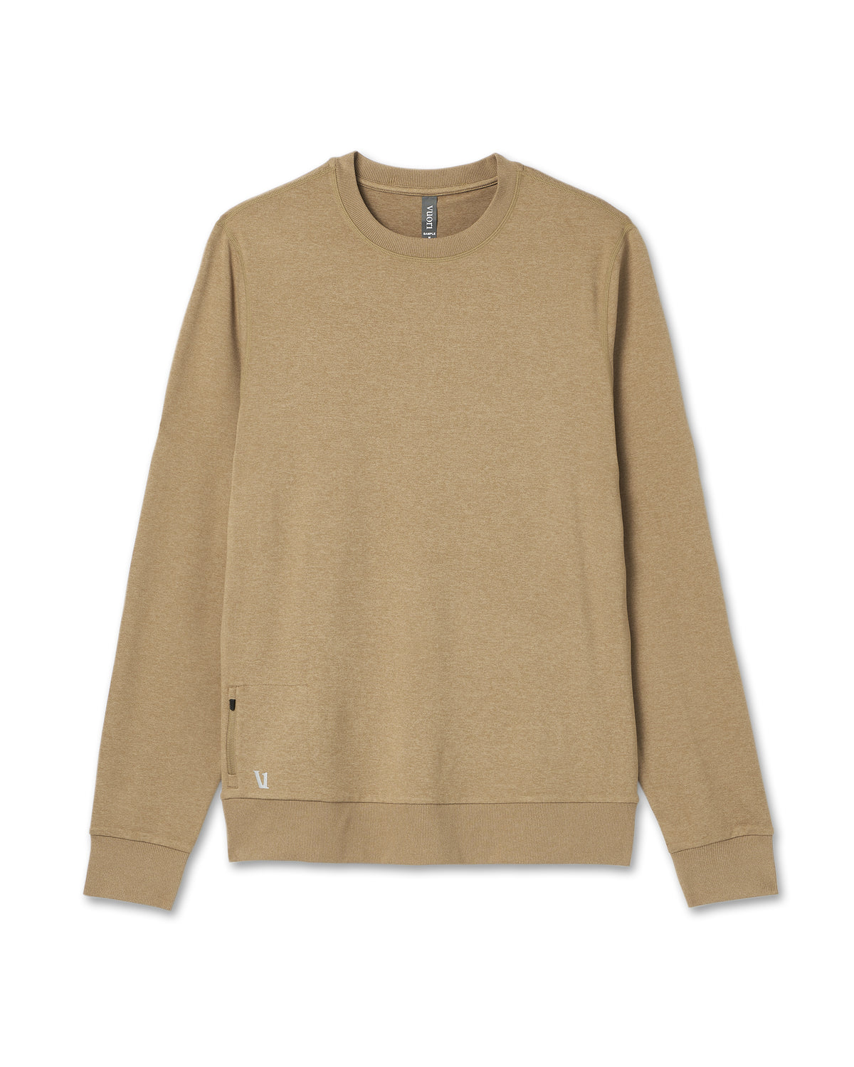 Men Vuori Ponto Performance Crew Sungold Heather Pullover
