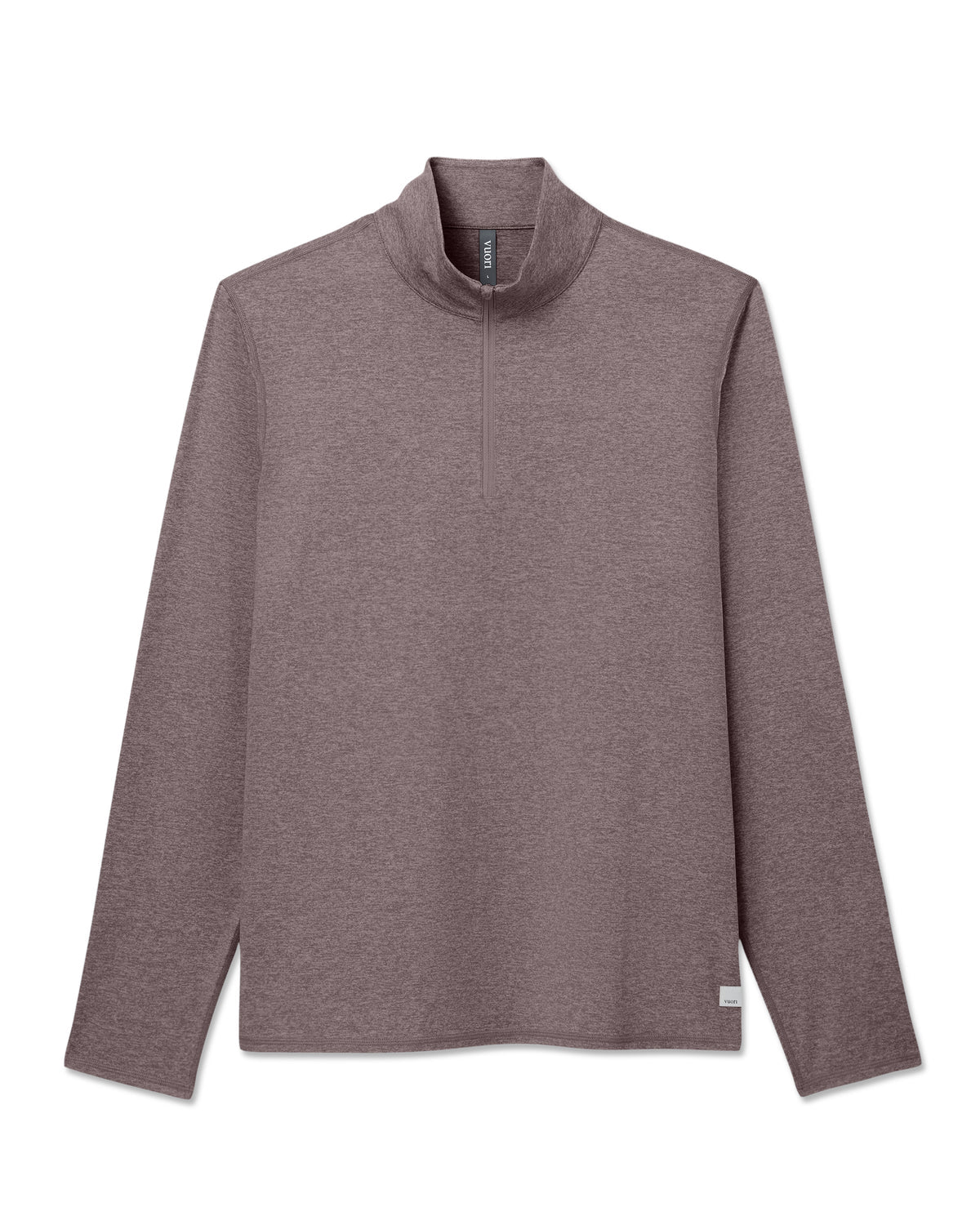 Men Vuori Ponto 1/2 Zip Mock Neck Men's Huckleberry Heather Top