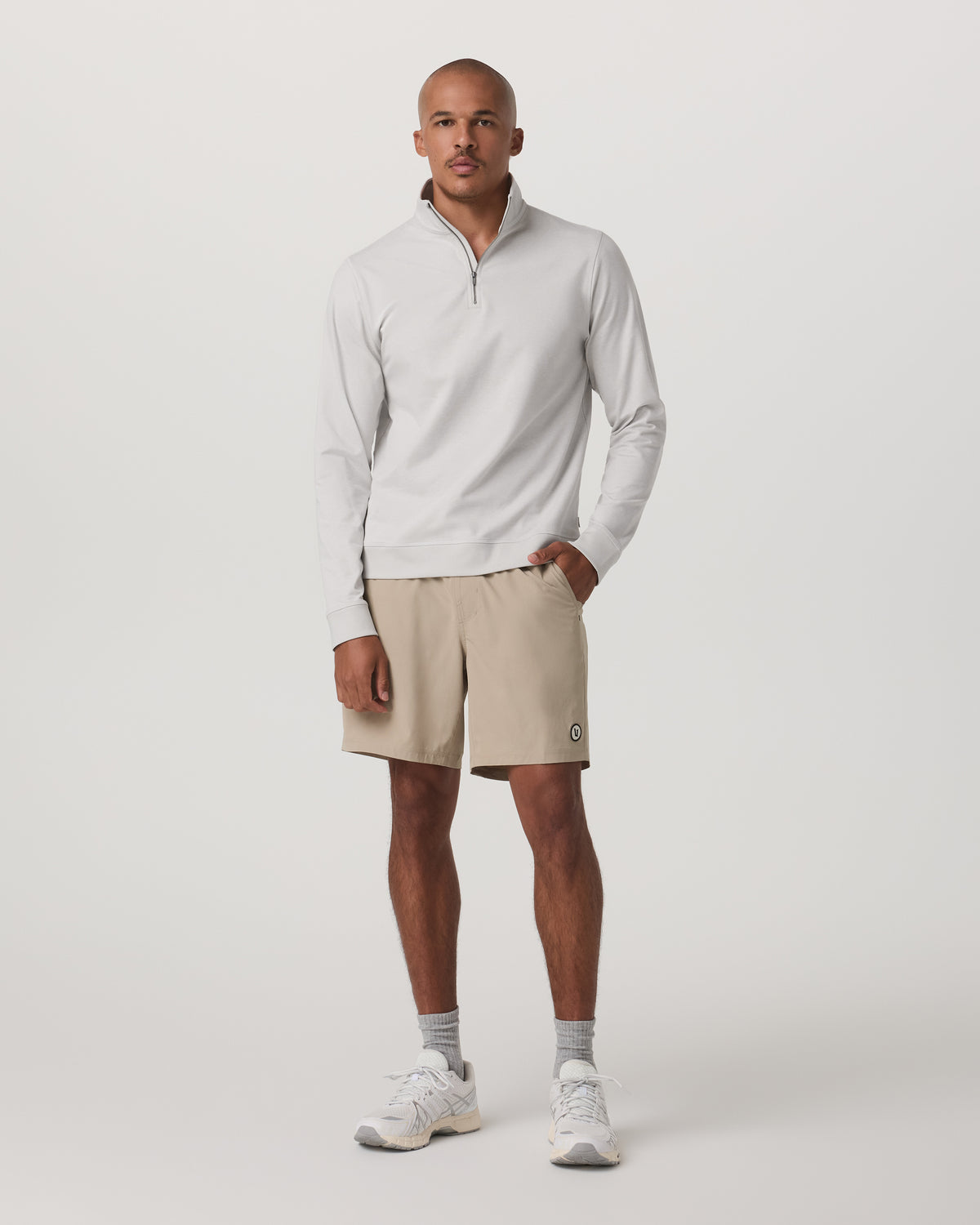 Men Vuori Coronado 1/2 Zip Men's Salt Heather Pullover