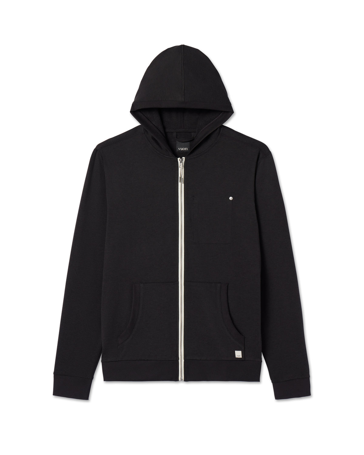 Men Vuori Coronado Hoodie Men's Black Zip Up Hoodie