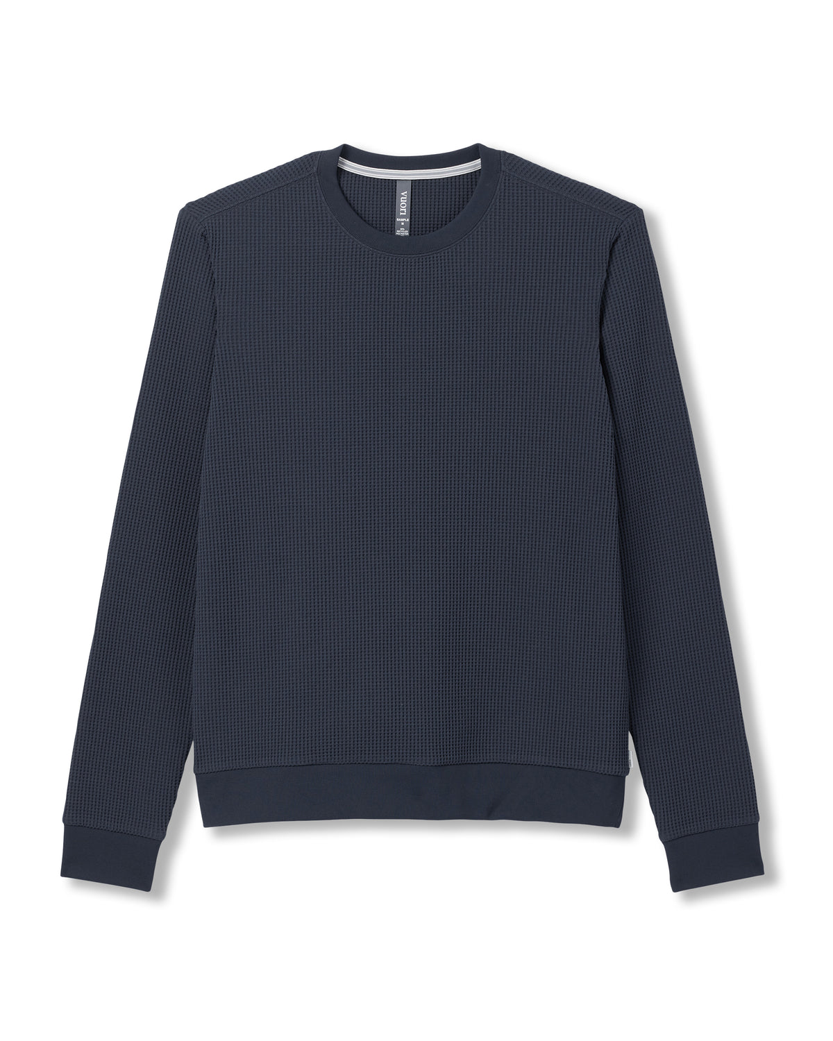 Men Vuori Jamestown Crew Men's Navy Waffle Crewneck