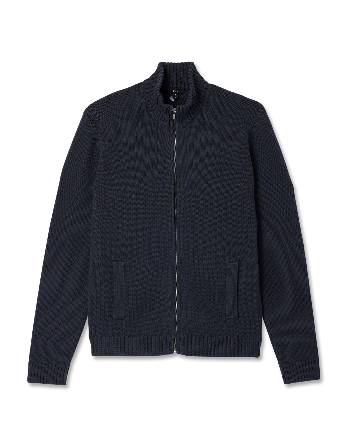 Men Vuori Denver Full Zip Sweater Men's Navy Zip Sweater