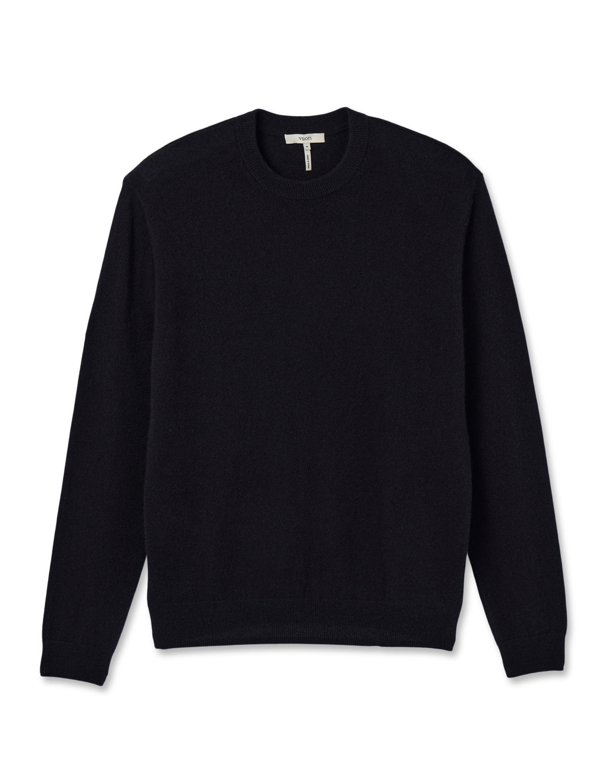 Men Vuori Berik Cashmere Sweater Men's Black Crewneck Sweater