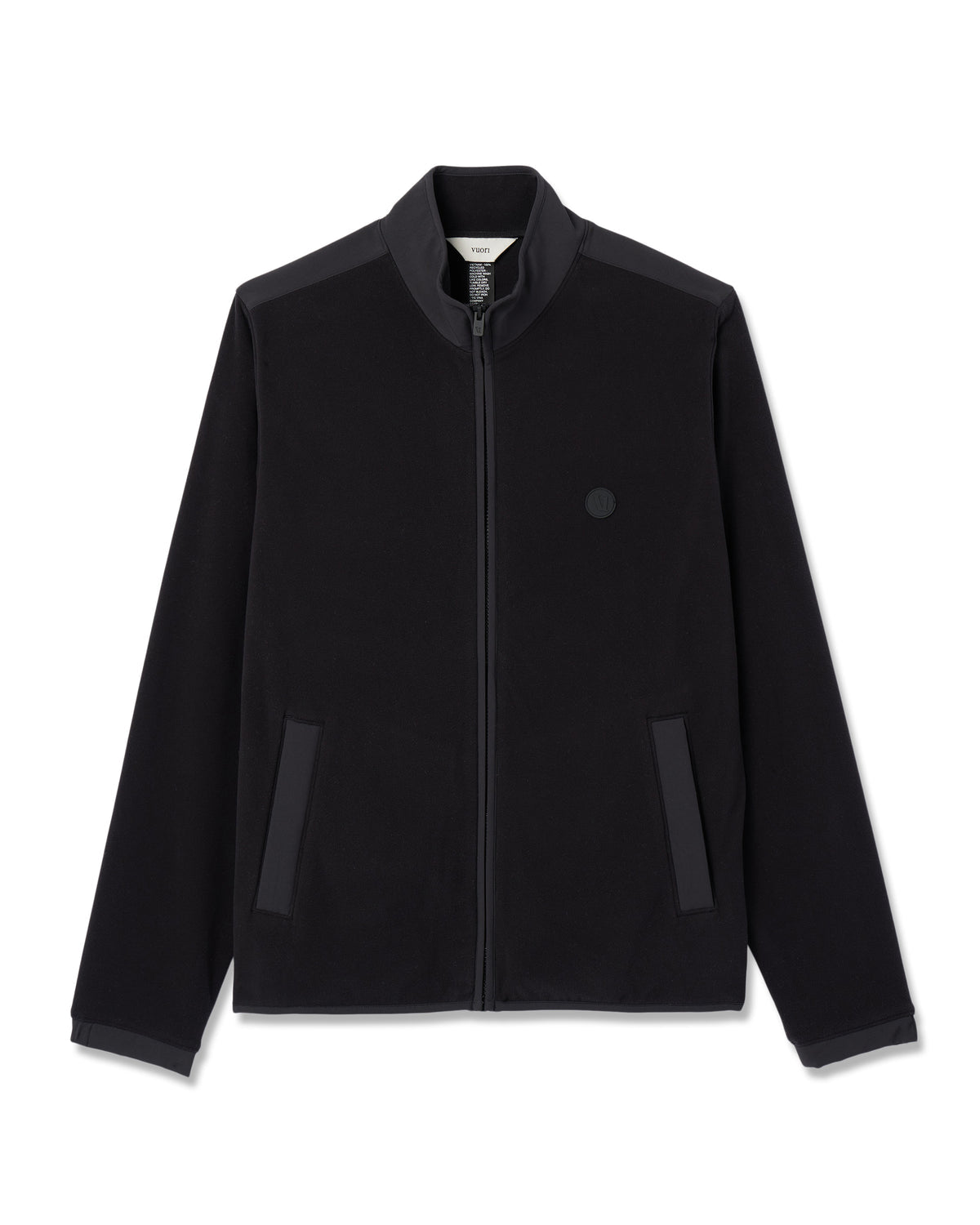 Men Vuori Aspen Full Zip Jacket Black Fleece Jacket
