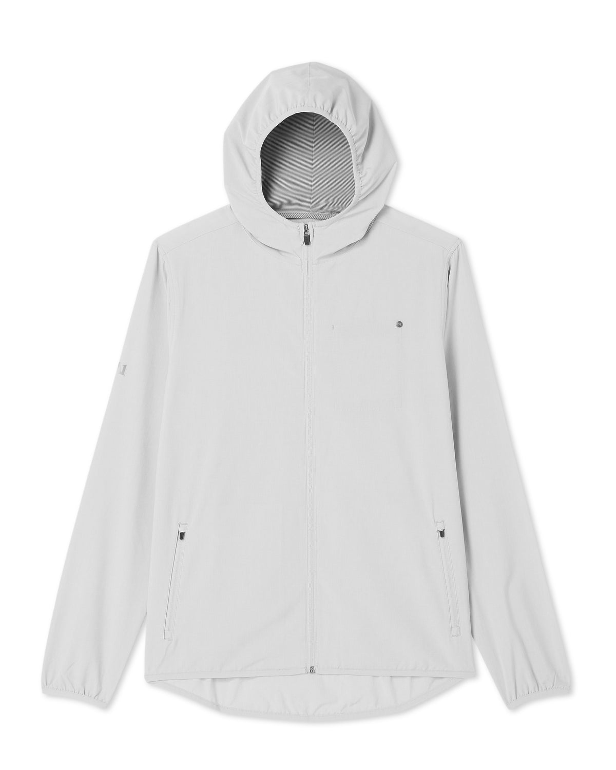Men Vuori Outdoor Trainer Shell Men's Full-Zip Grey Mist Jacket