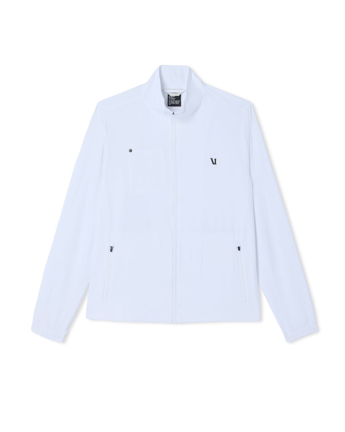 Men Vuori Venture Track Jacket Men's White Logo Graphic Jacket