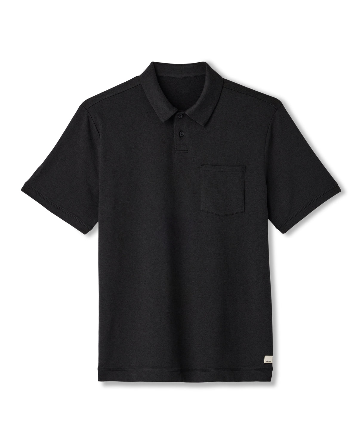 Men Vuori Short Sleeve Ponto Performance Polo Black Heather