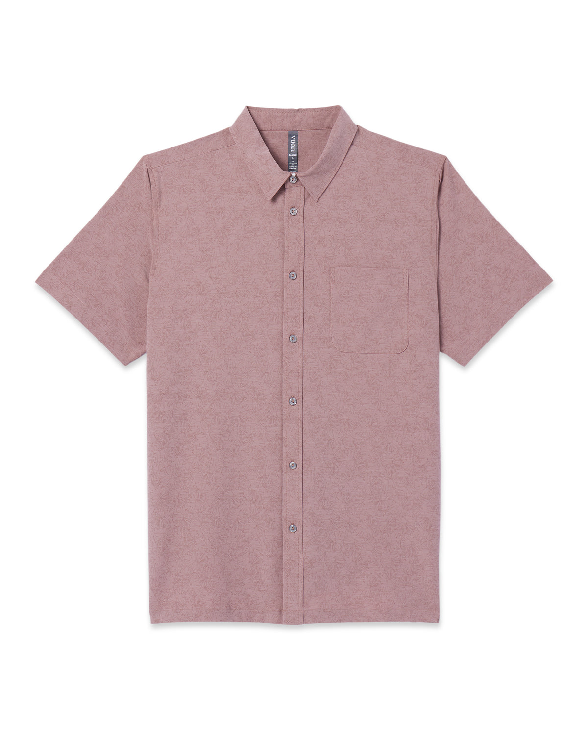 Men Vuori Short Sleeve Bridge Button Down Zion Rose Water Lily