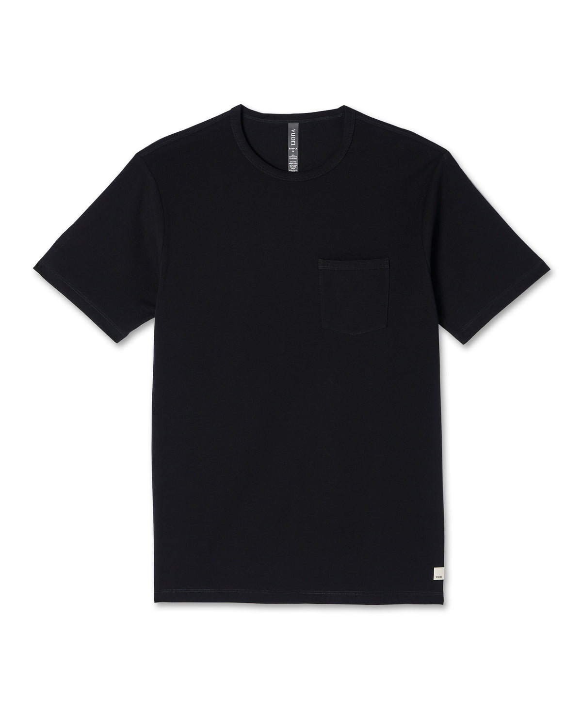 Men Vuori Men's Feather Pocket Tee Black Short-Sleeve Tee