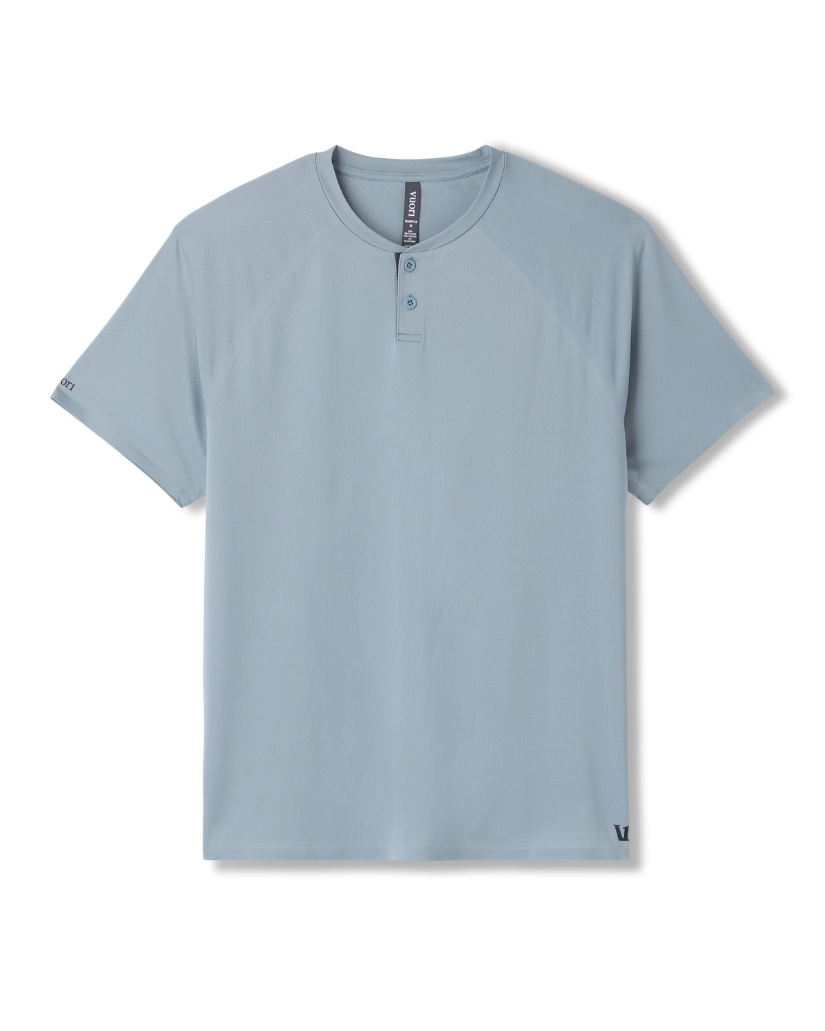 Men Vuori Short Sleeve Viewpoint Henley Mist
