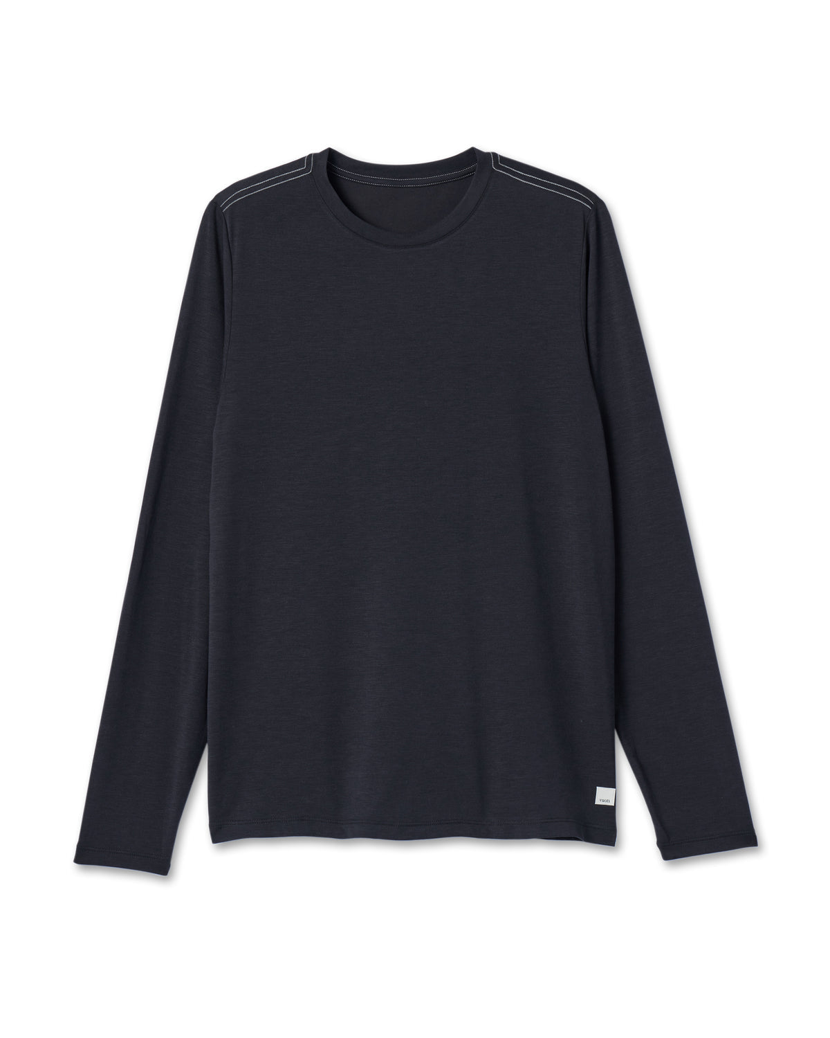 Men Vuori Long Sleeve Current Tech Tee Black T-Shirt