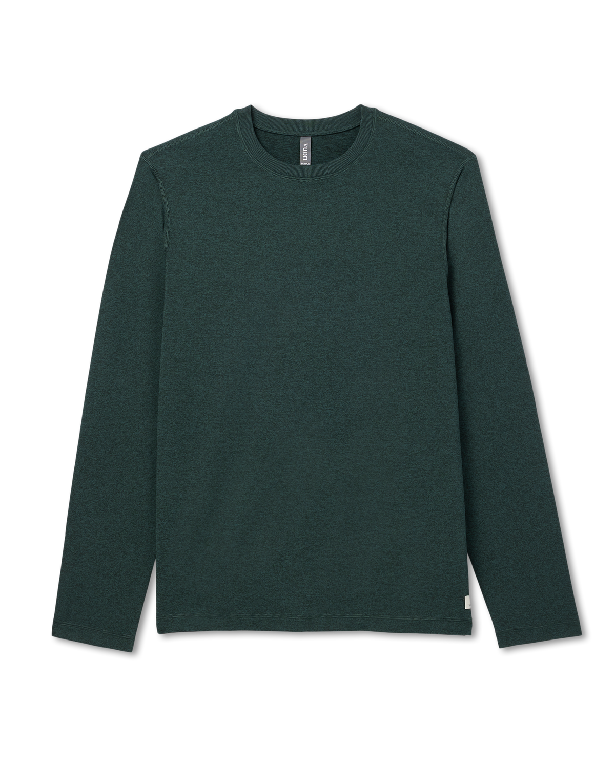 Men Vuori Long Sleeve Ponto Performance Tee Evergreen Heather