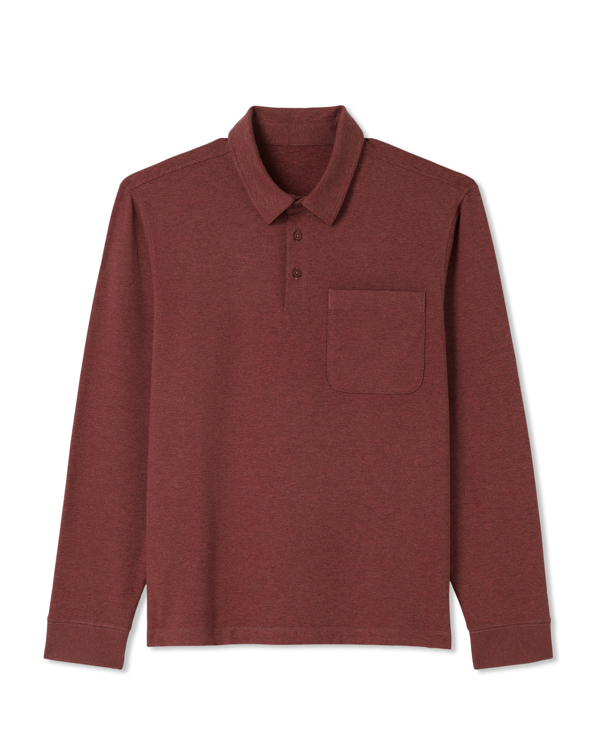 Men Vuori Men's Long Sleeve Coronado Rugby Spiced Apple Heather