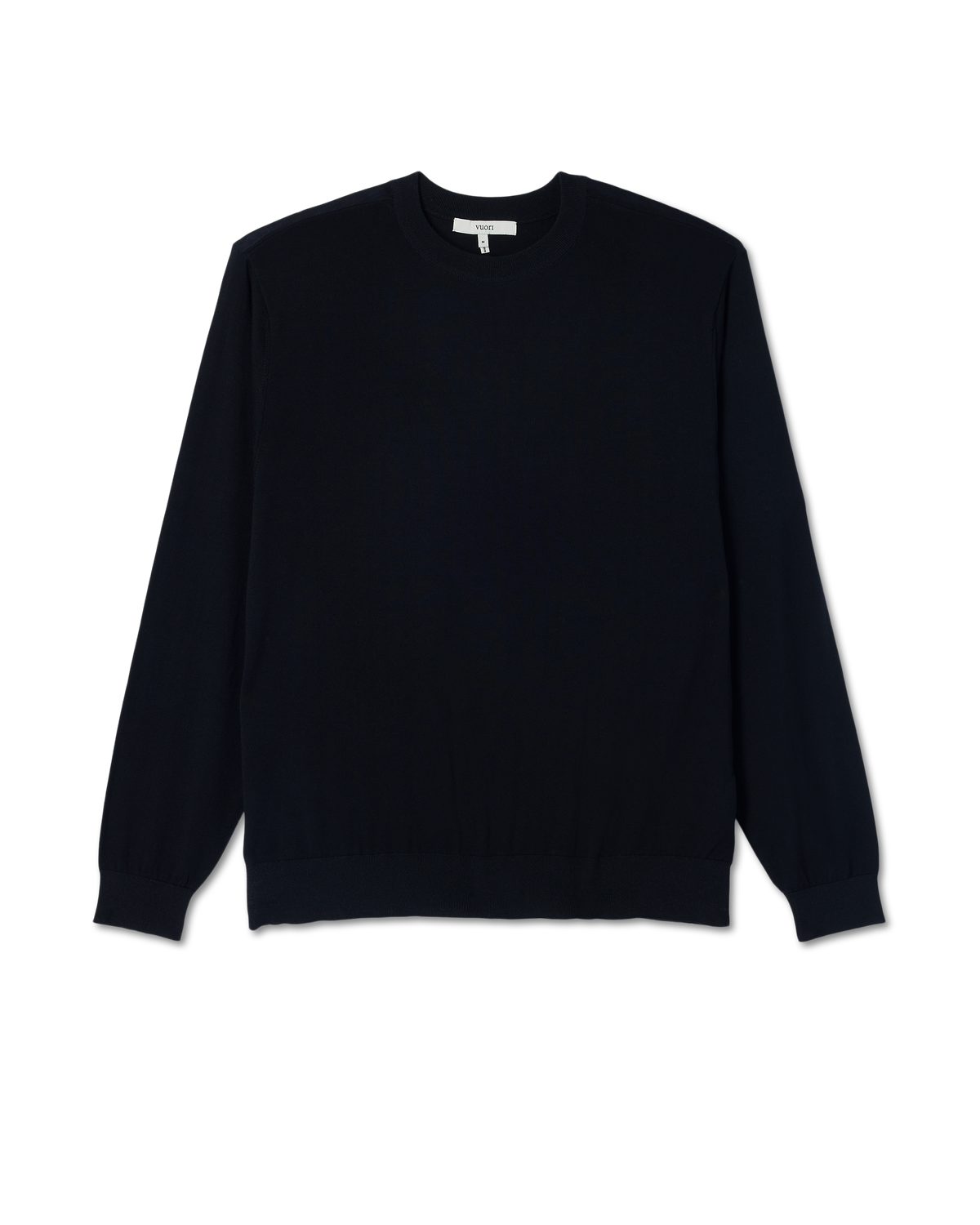 Men Vuori Merino Fine Gauge Wool Sweater Men's Black Sweater