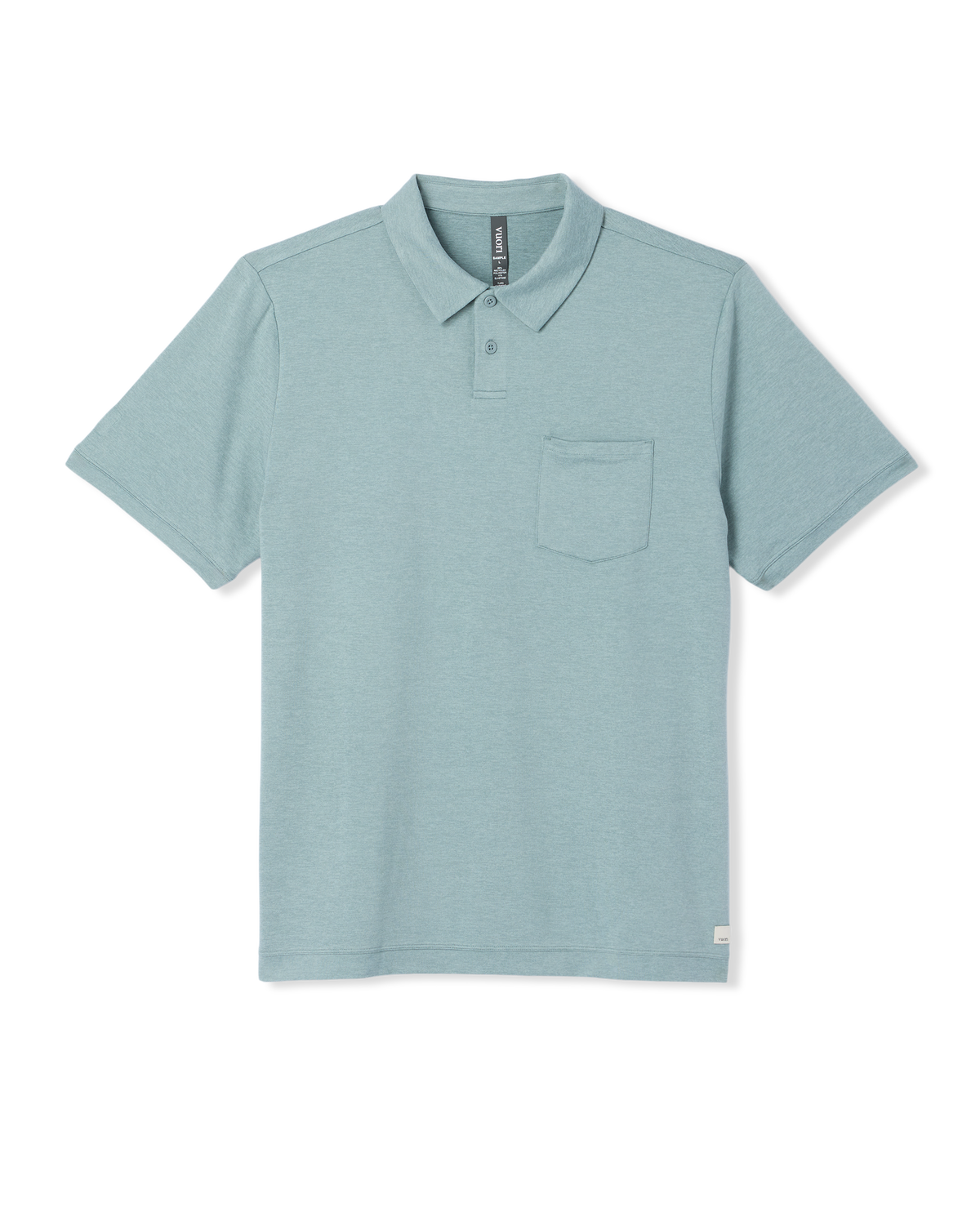Men Vuori Short Sleeve Ponto Performance Polo Misty Blue Heather