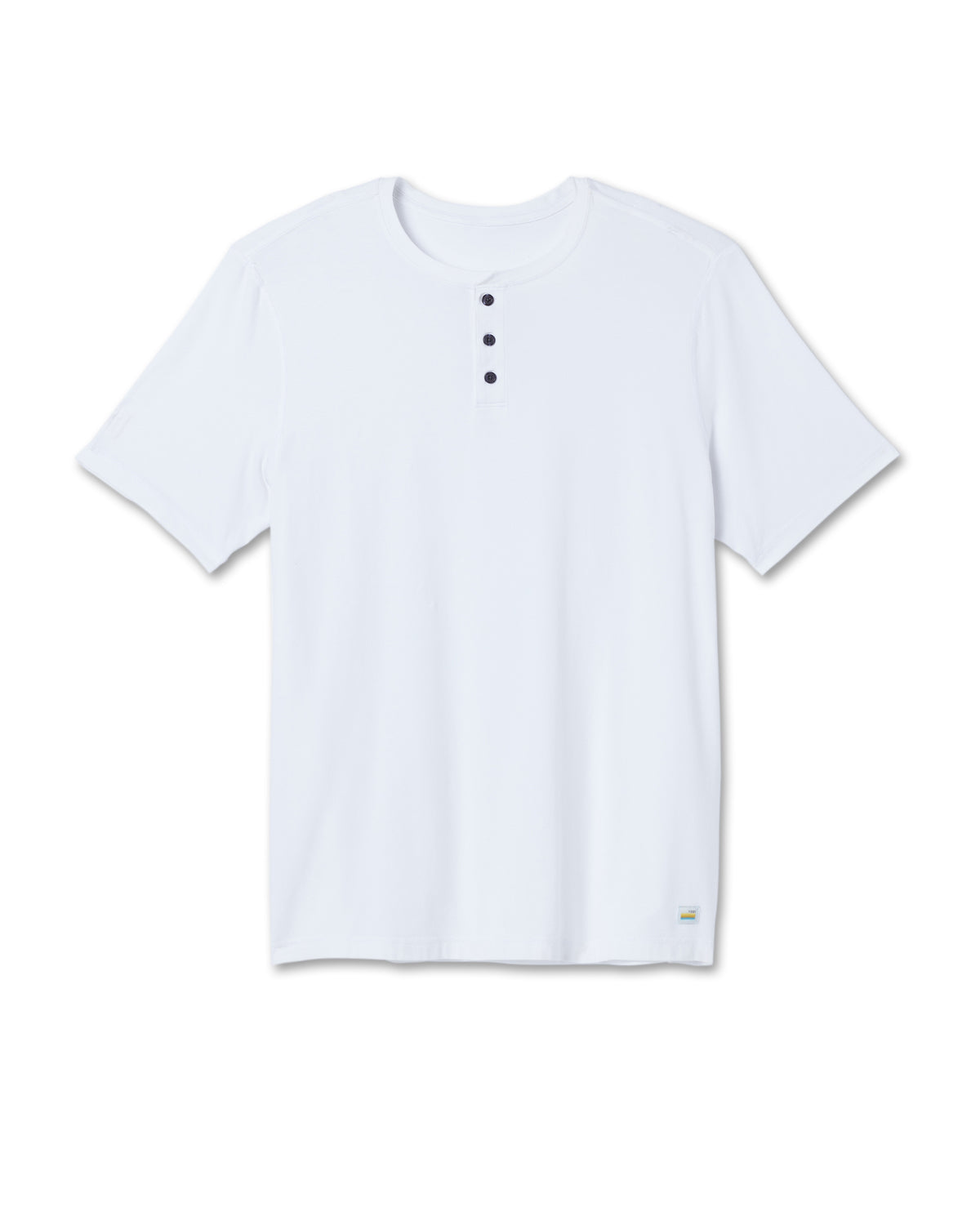Men Vuori Short Sleeve Ever Henley Men's White Henley T Shirt