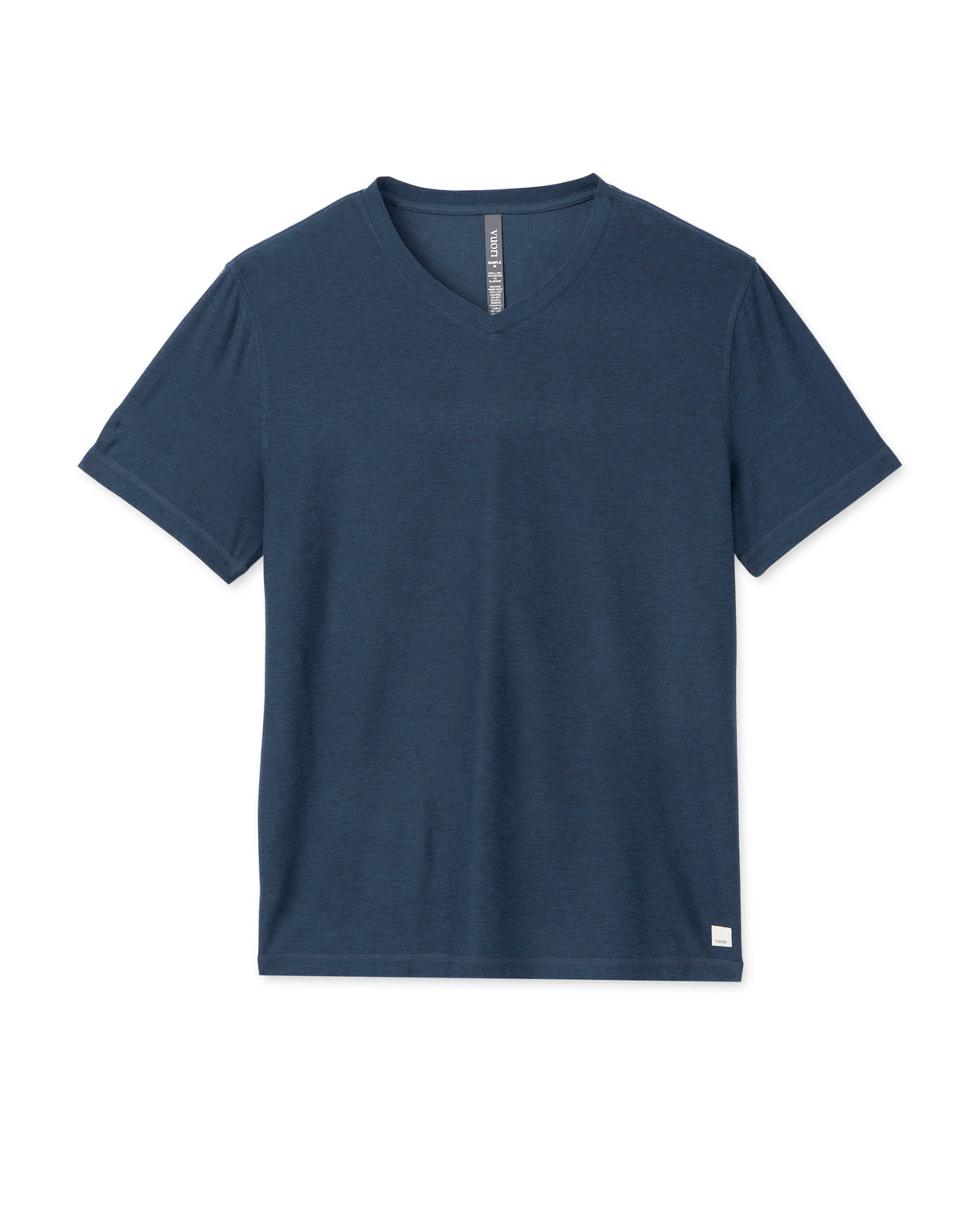 Men Vuori Strato Tech V-Neck Men's Navy Workout Shirt