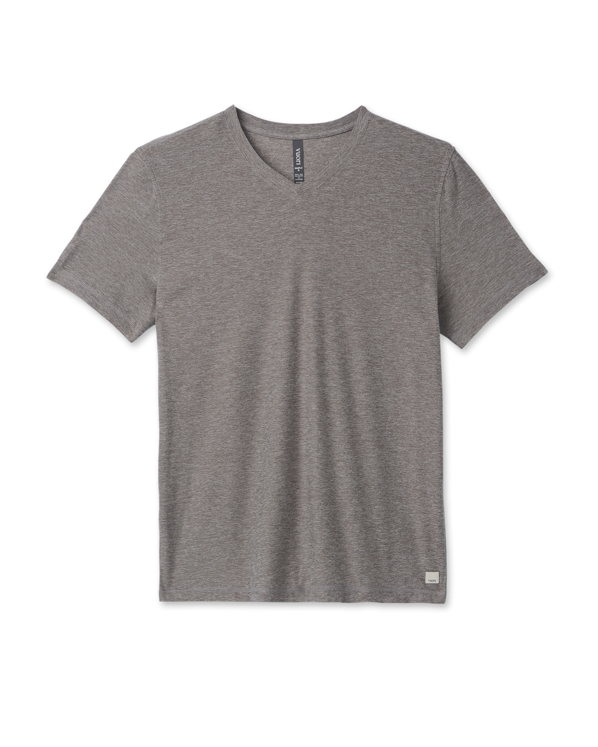 Men Vuori Strato Tech V-Neck Men's Heather Grey Shirt
