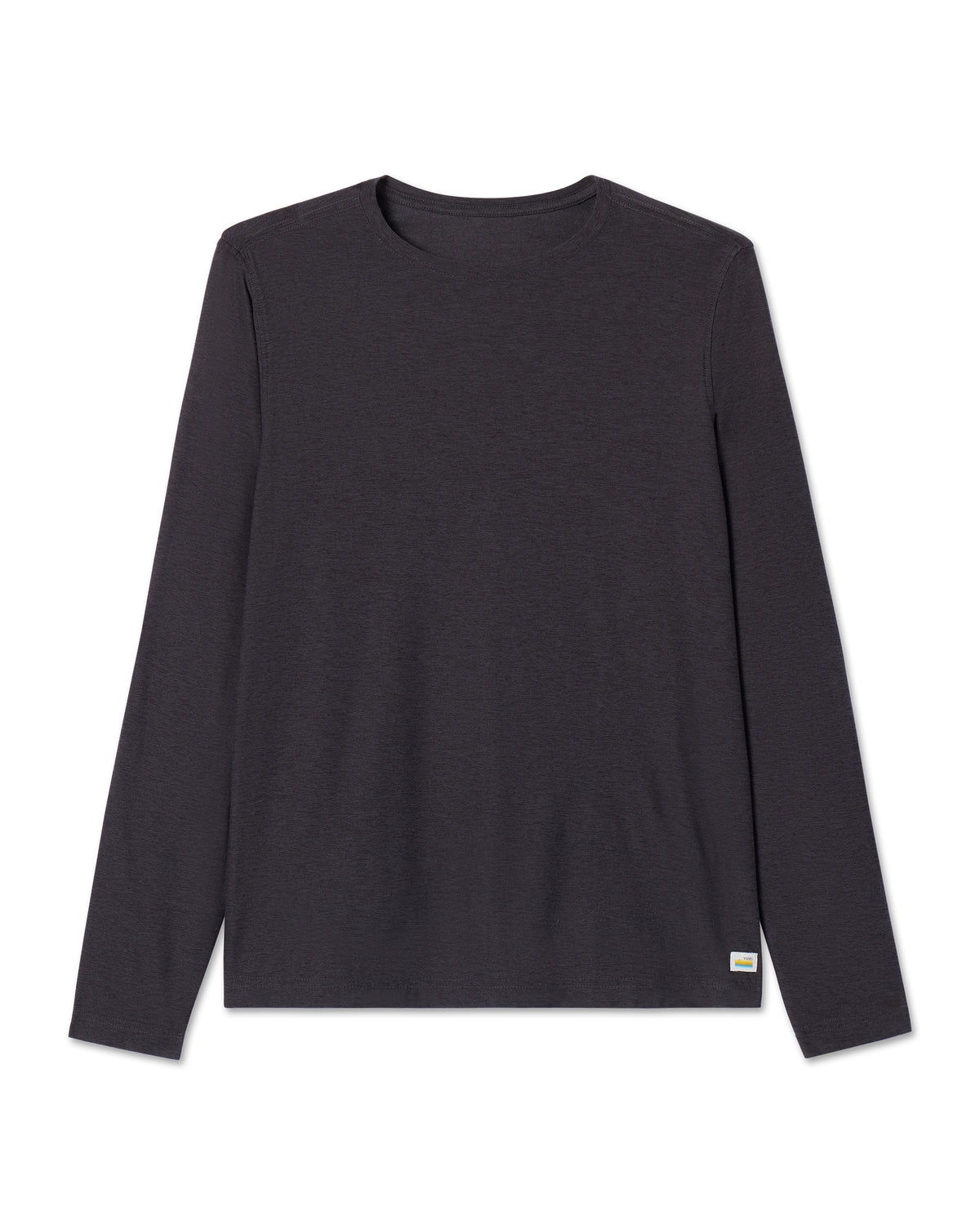 Men Vuori Long-Sleeve Strato Tech Tee Men's Charcoal Shirt